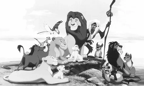 Rowan Atkinson, Whoopi Goldberg, Jeremy Irons, James Earl Jones, Nathan Lane, Cheech Marin, Jonathan Taylor Thomas, Niketa Calame-Harris, Jim Cummings, Robert Guillaume, Zoe Leader, Ernie Sabella, and Madge Sinclair in The Lion King (1994)