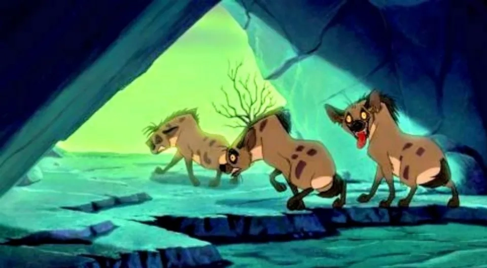 Whoopi Goldberg, Cheech Marin, and Jim Cummings in The Lion King (1994)