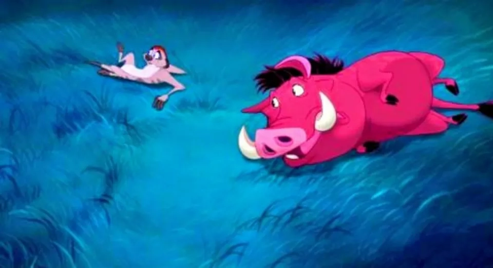 Nathan Lane and Ernie Sabella in The Lion King (1994)