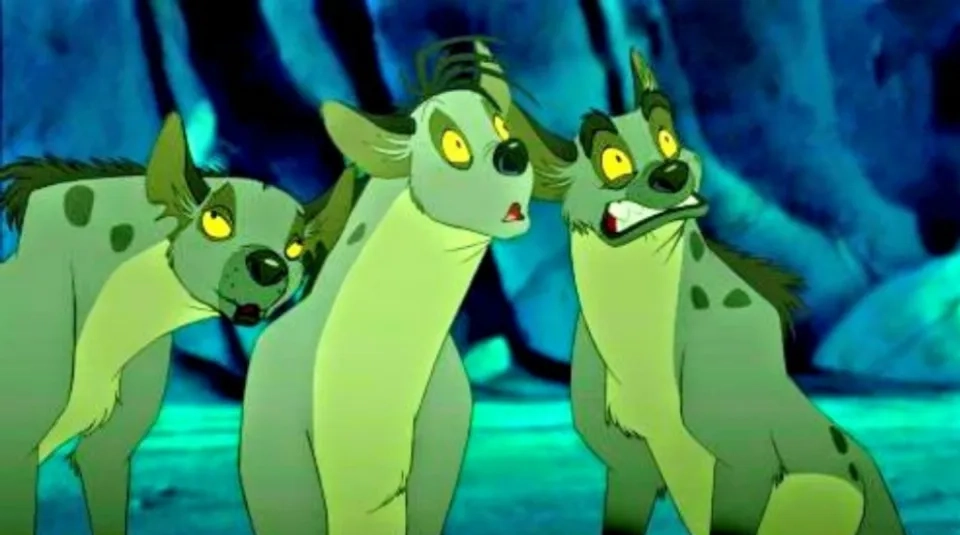 Whoopi Goldberg, Cheech Marin, and Jim Cummings in The Lion King (1994)