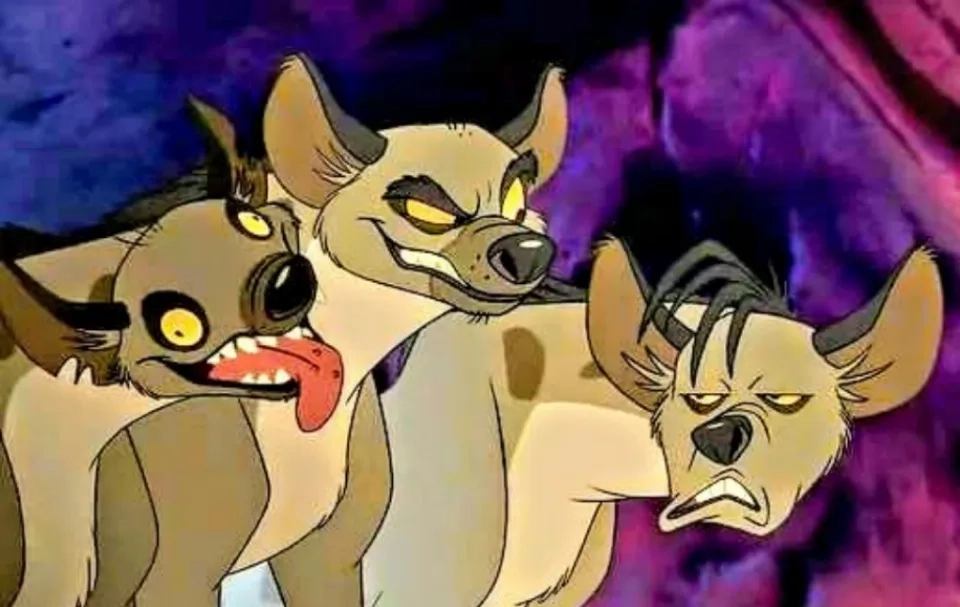 Whoopi Goldberg, Cheech Marin, and Jim Cummings in The Lion King (1994)