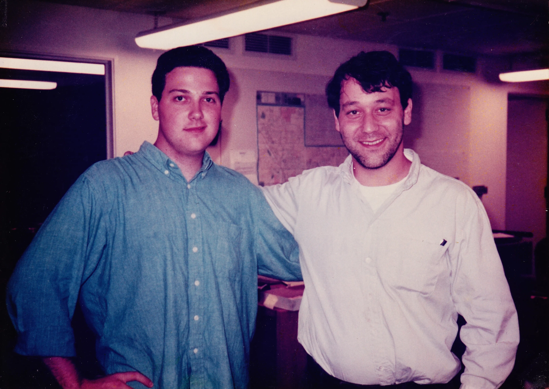 Sam Raimi and Tony Giglio in The Quick and the Dead (1995)