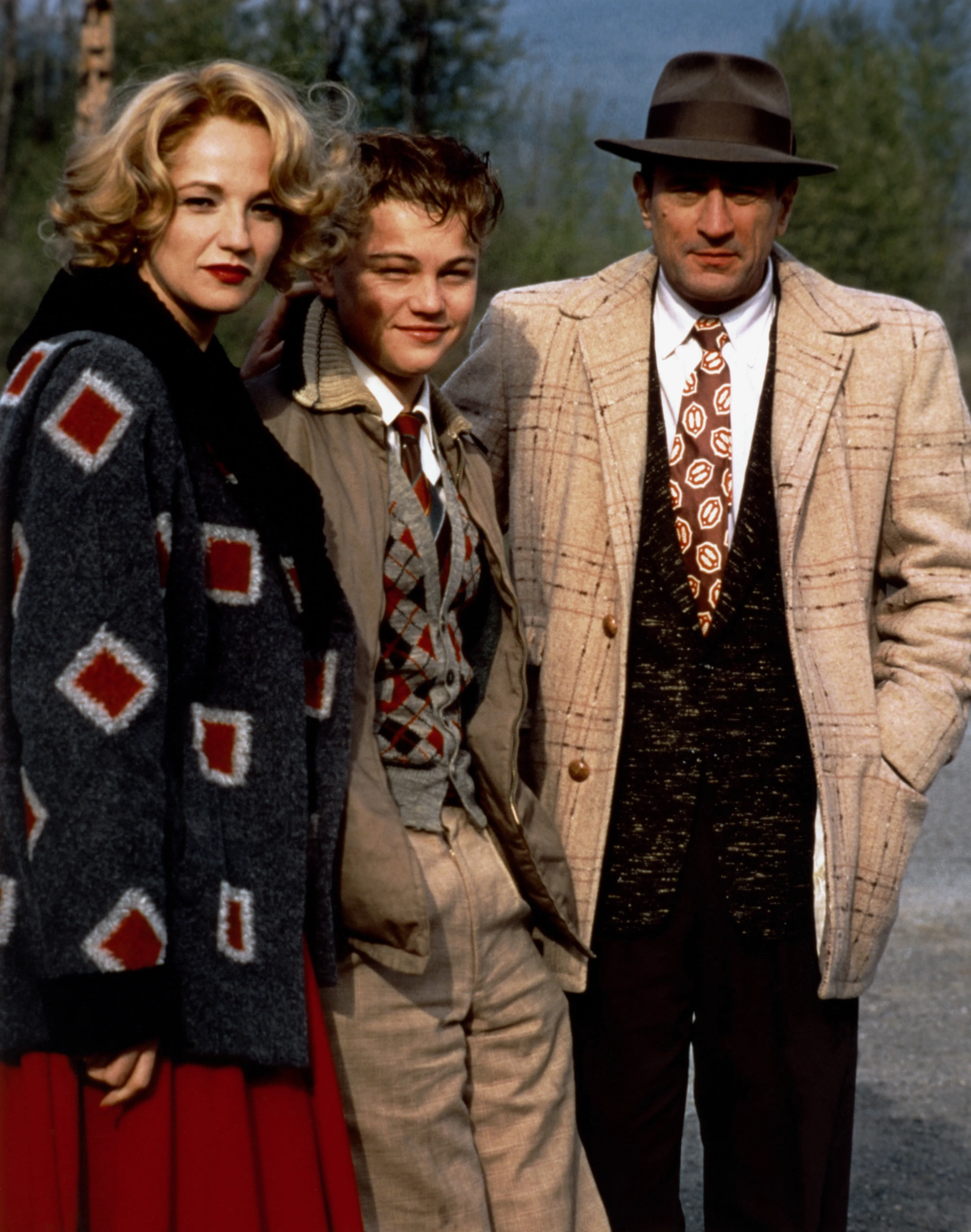 Robert De Niro, Leonardo DiCaprio, Ellen Barkin, and Tobias Wolff in This Boy's Life (1993)