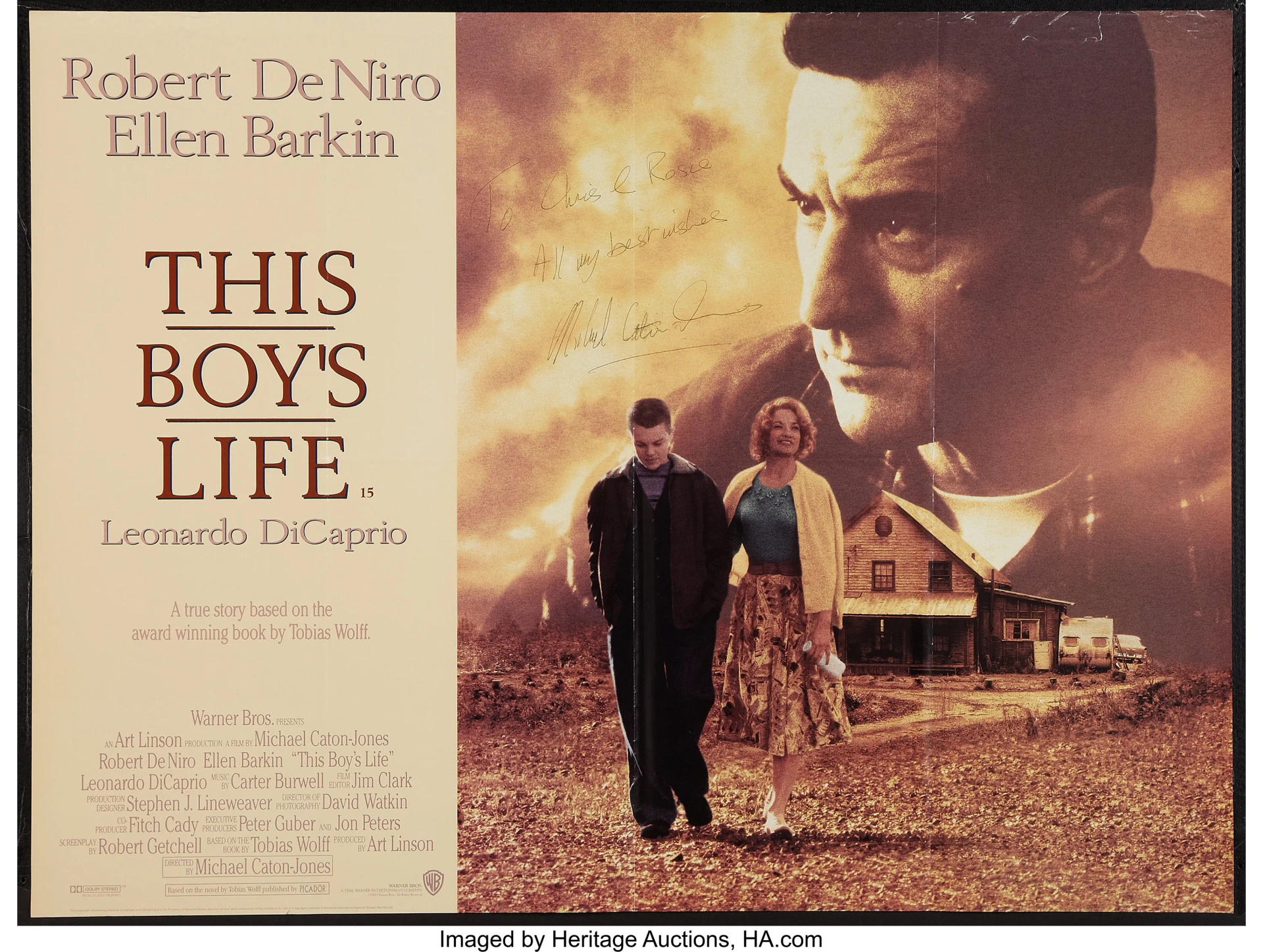 Robert De Niro, Leonardo DiCaprio, and Ellen Barkin in This Boy's Life (1993)