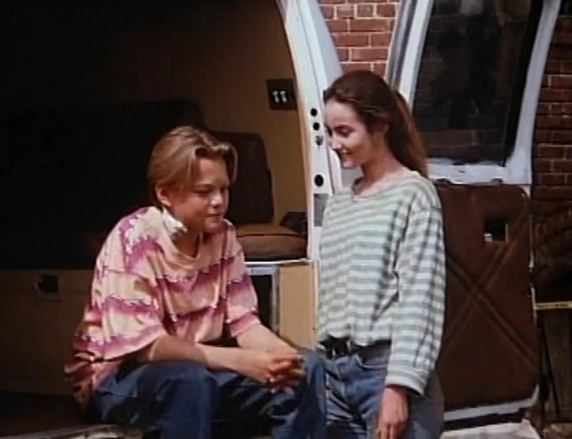 Leonardo DiCaprio and Aimee Brooks in Critters 3 (1991)