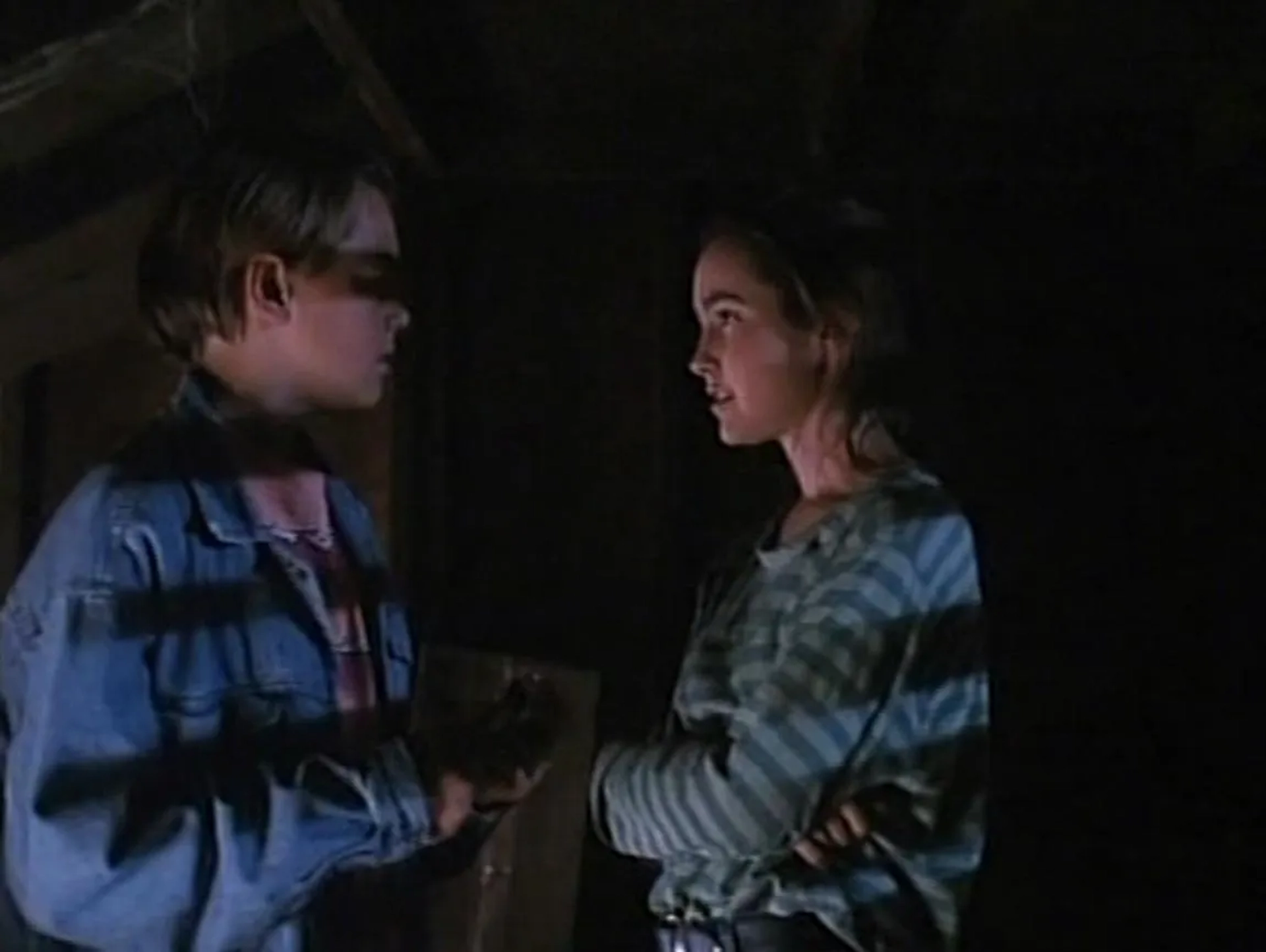 Leonardo DiCaprio and Aimee Brooks in Critters 3 (1991)