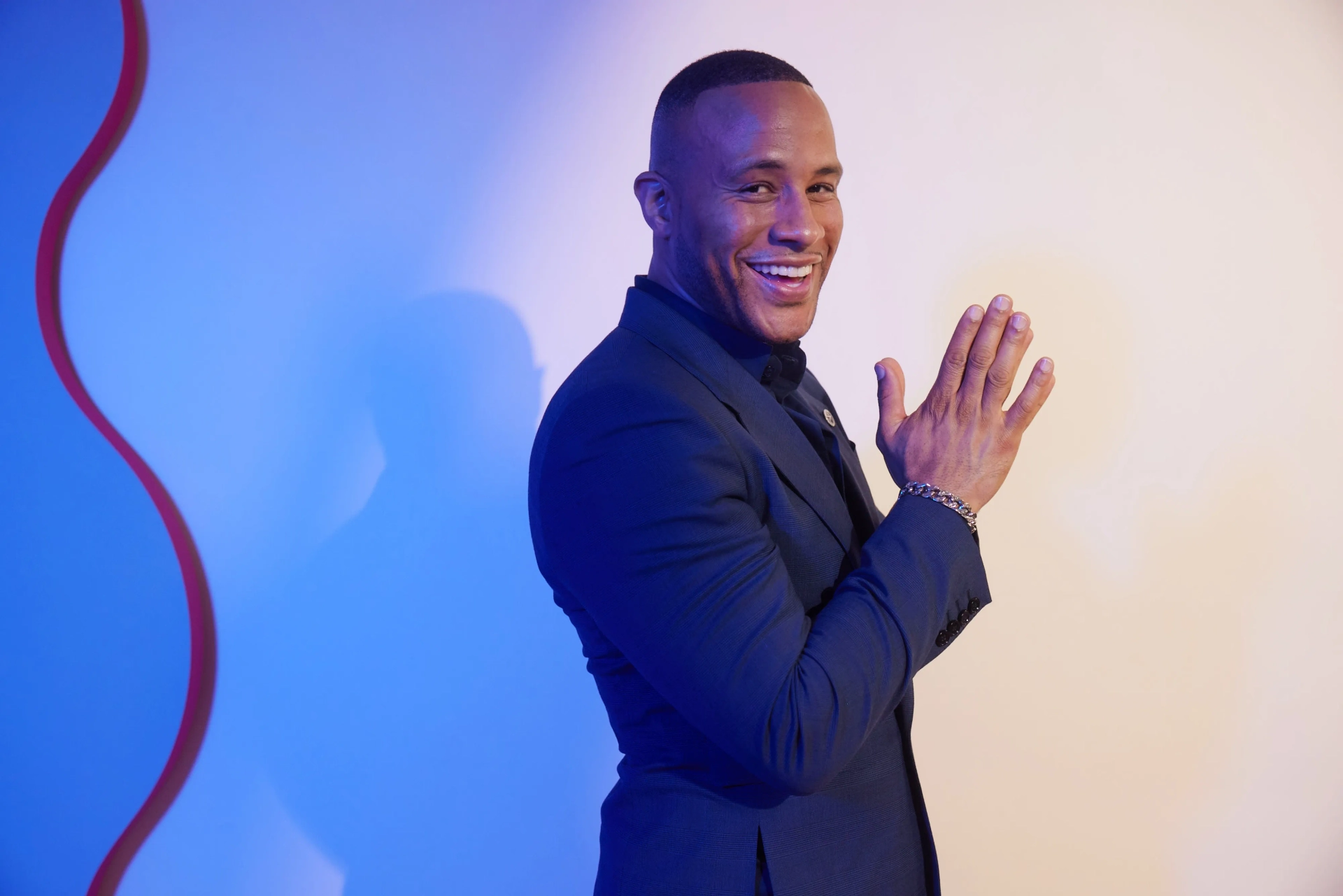 DeVon Franklin at an event for Flamin' Hot (2023)