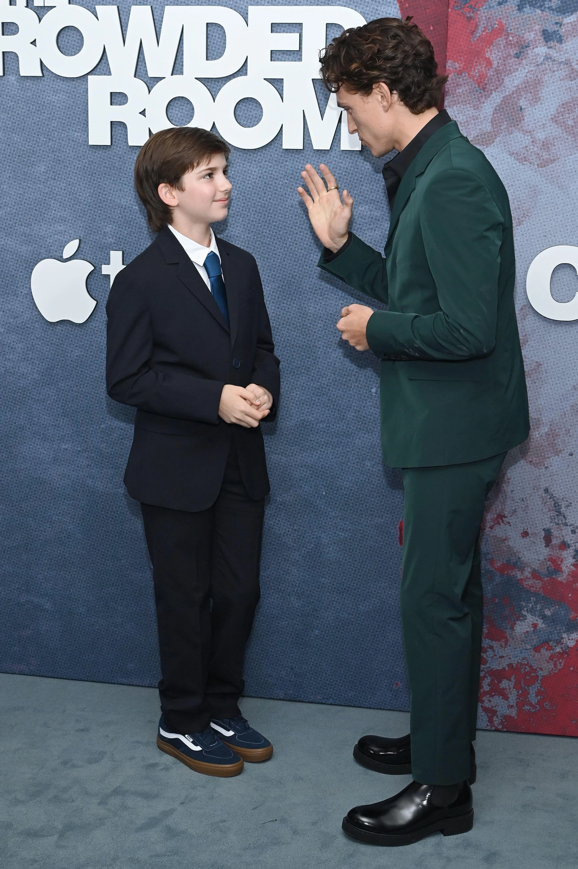 Zachary Golinger and Tom Holland at the World Premiere of The Crowded Room, Museum of Modern Art, NYC June 1, 2023