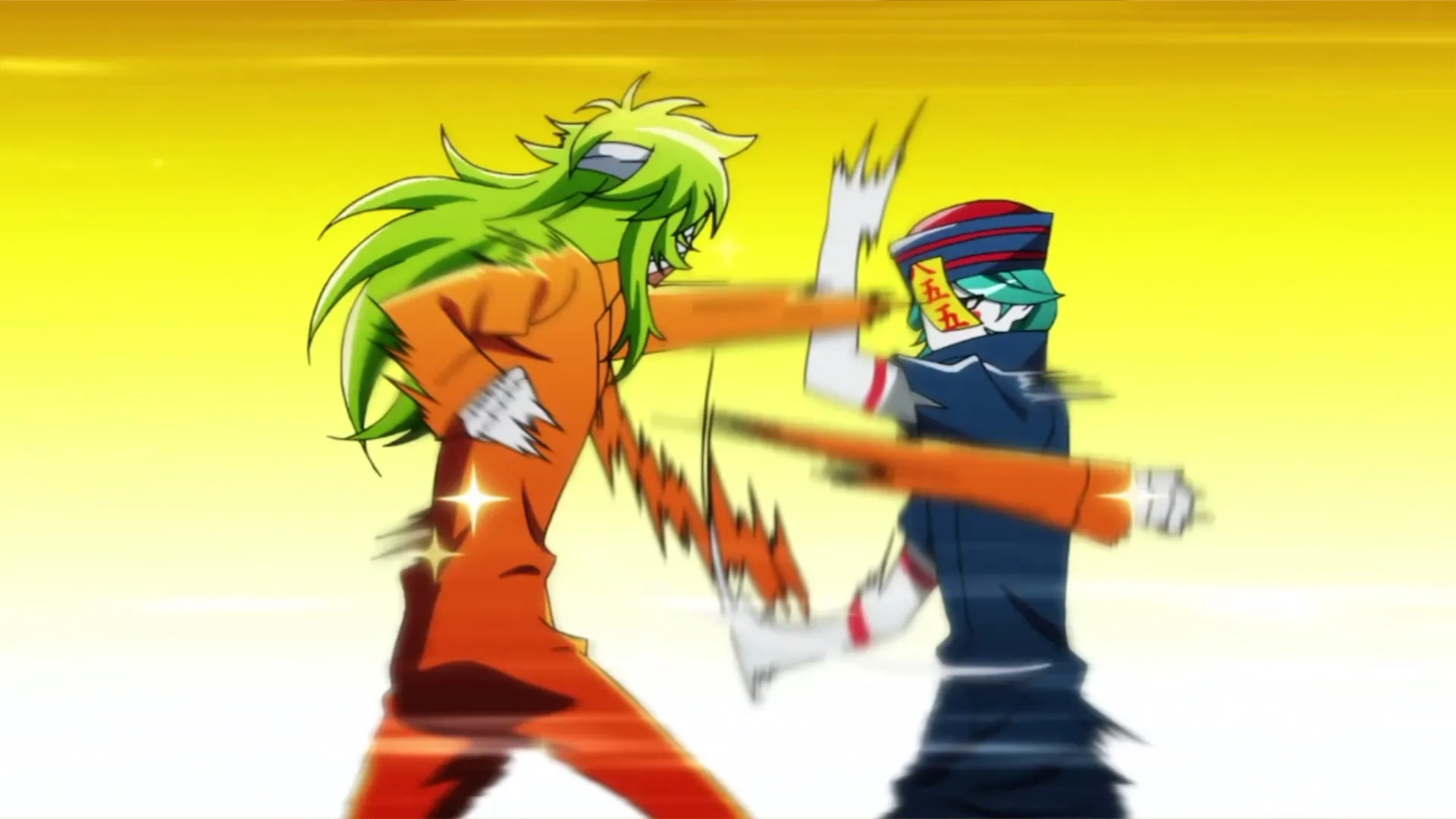 Aaron Dismuke, Yû Kobayashi, Justin Briner, and Daiki Kobayashi in Nanbaka (2016)