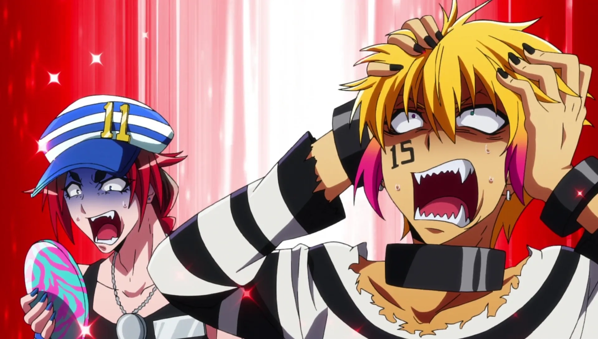 Tetsuya Kakihara, Yûto Uemura, Alejandro Saab, and Daman Mills in Nanbaka (2016)