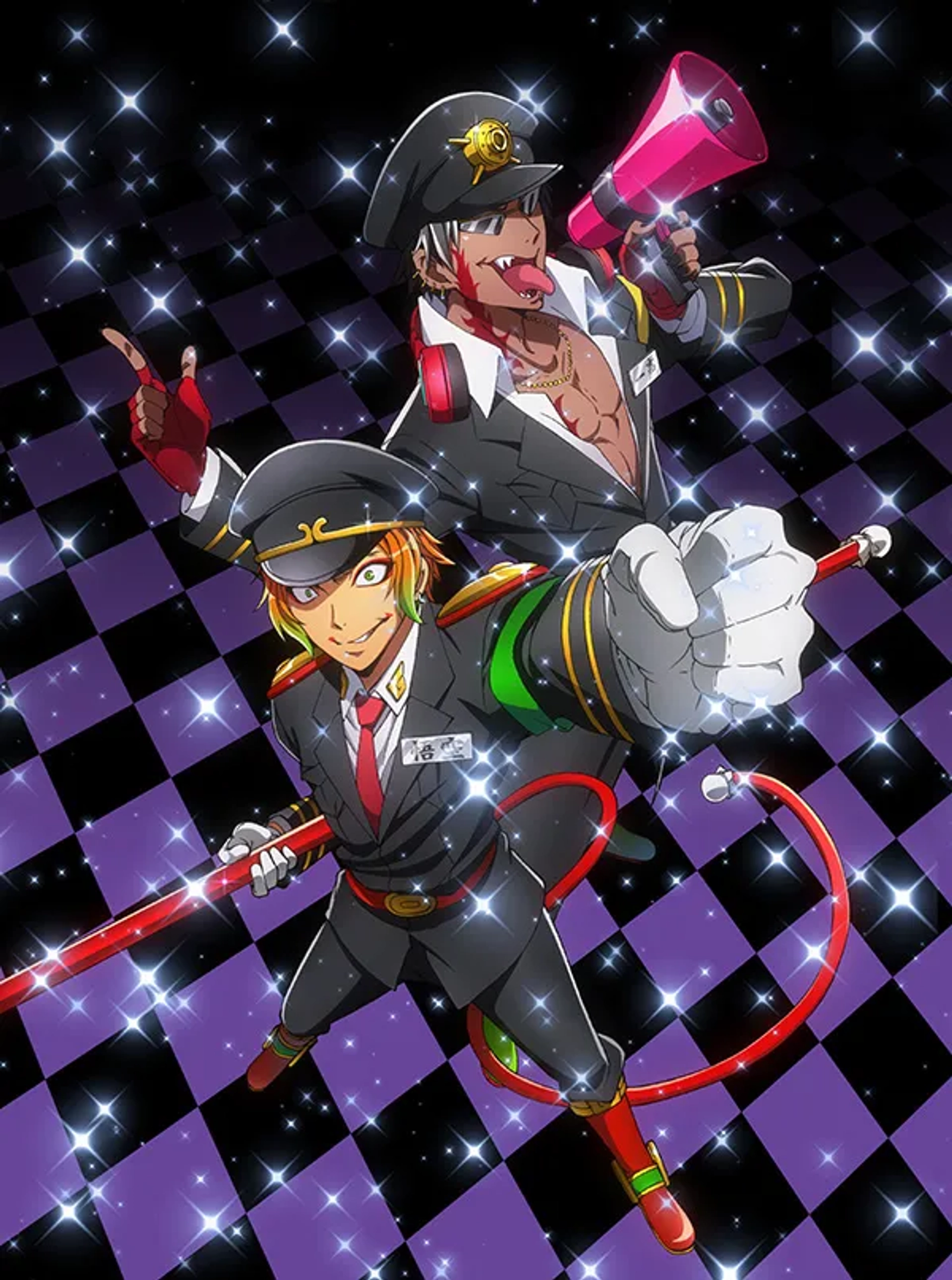 Sôichirô Hoshi, Kenjirô Tsuda, Ricco Fajardo, and Brandon McInnis in Nanbaka (2016)