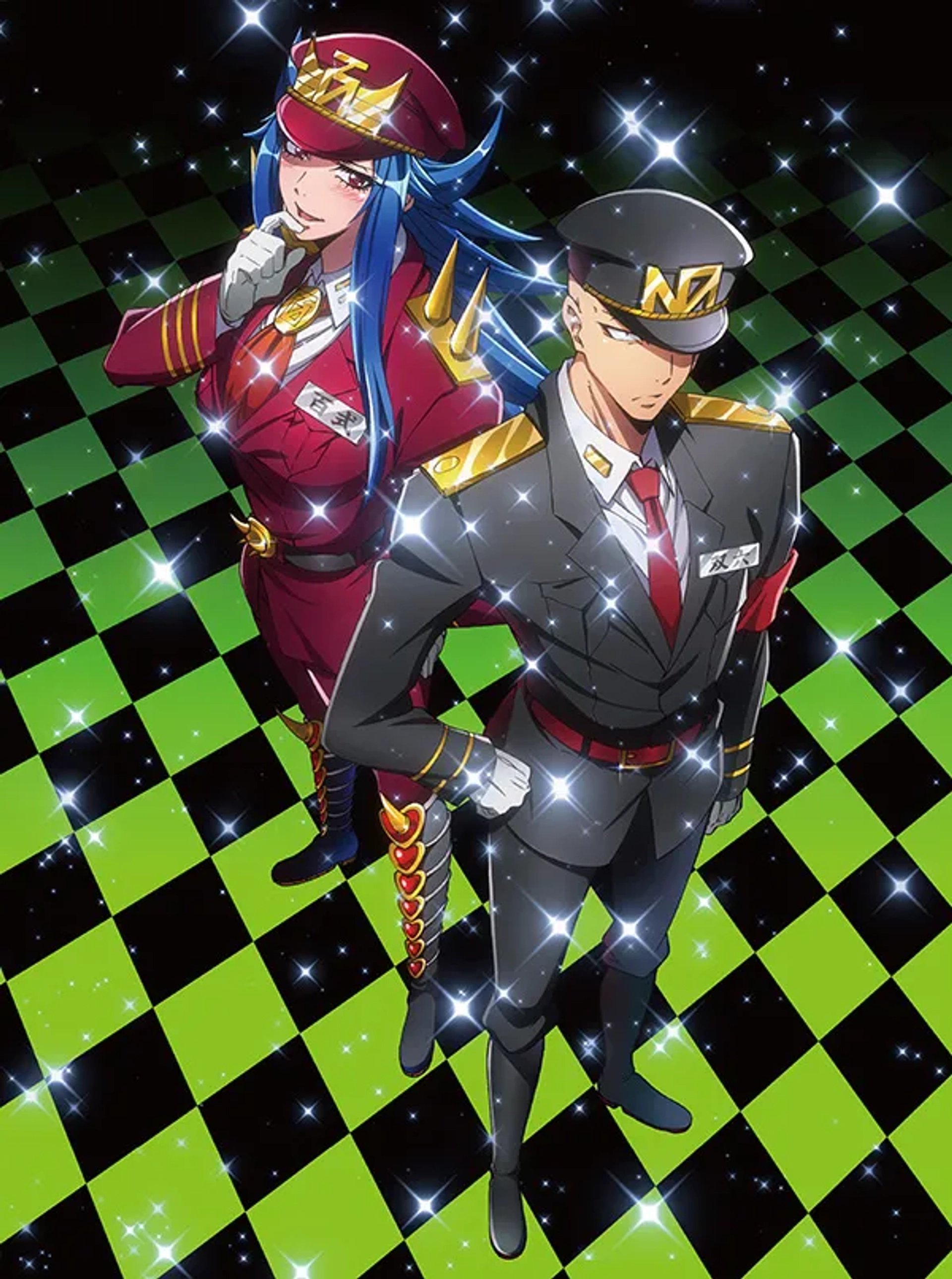 Tomokazu Seki, Ian Sinclair, Satomi Akesaka, and Marissa Lenti in Nanbaka (2016)