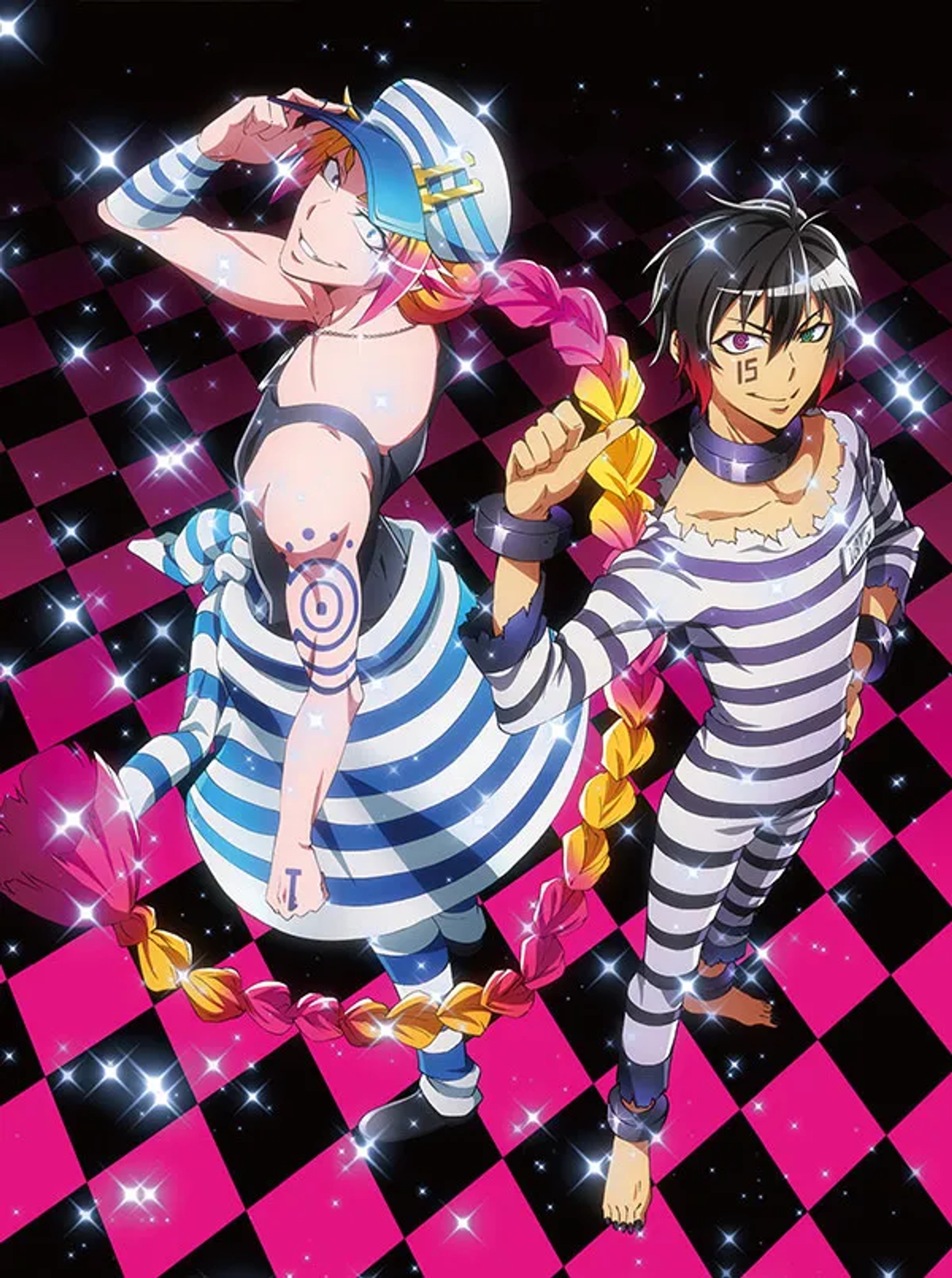 Tetsuya Kakihara, Yûto Uemura, Alejandro Saab, and Daman Mills in Nanbaka (2016)