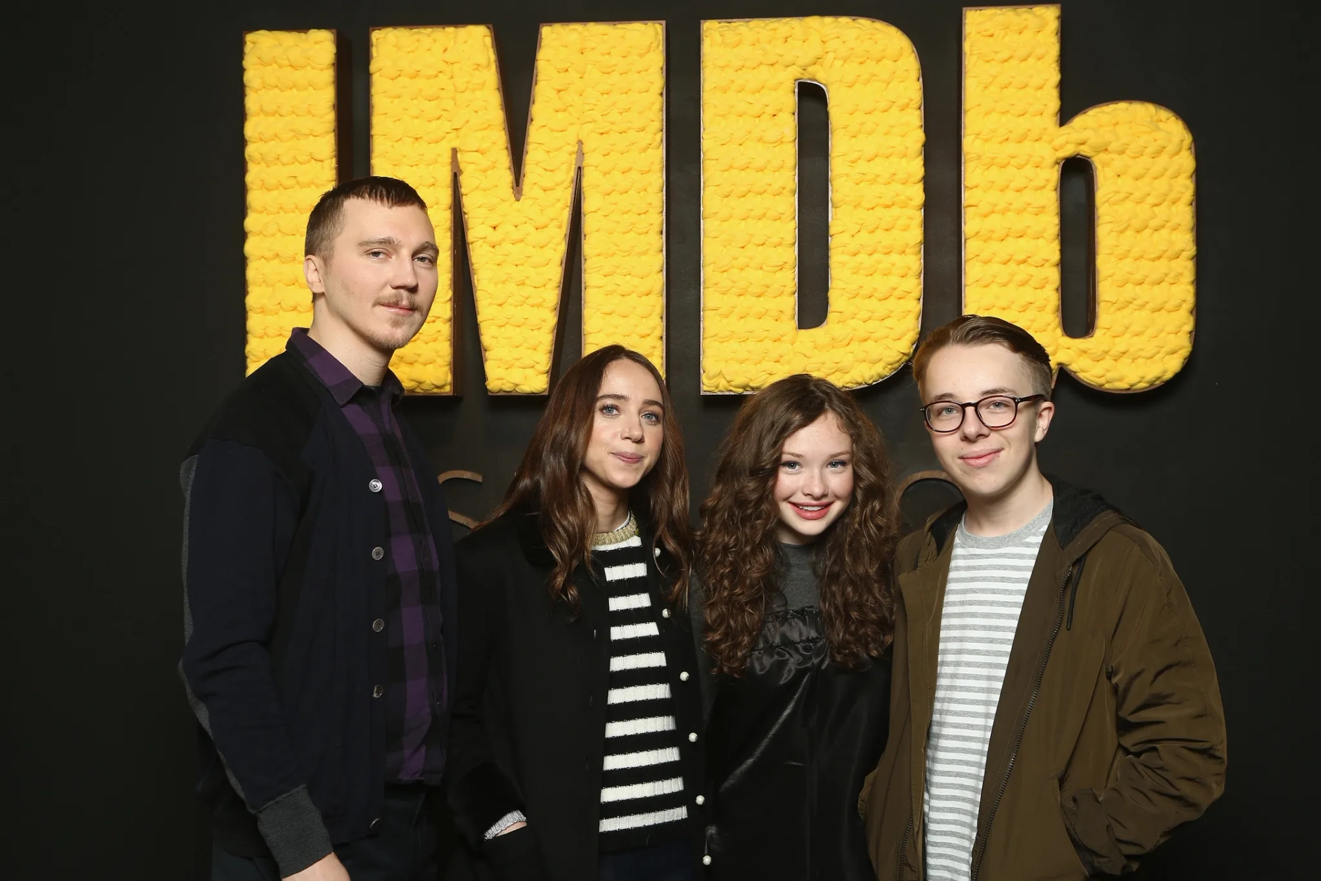 Paul Dano, Zoe Kazan, Zoe Colletti, and Ed Oxenbould at an event for Wildlife (2018)