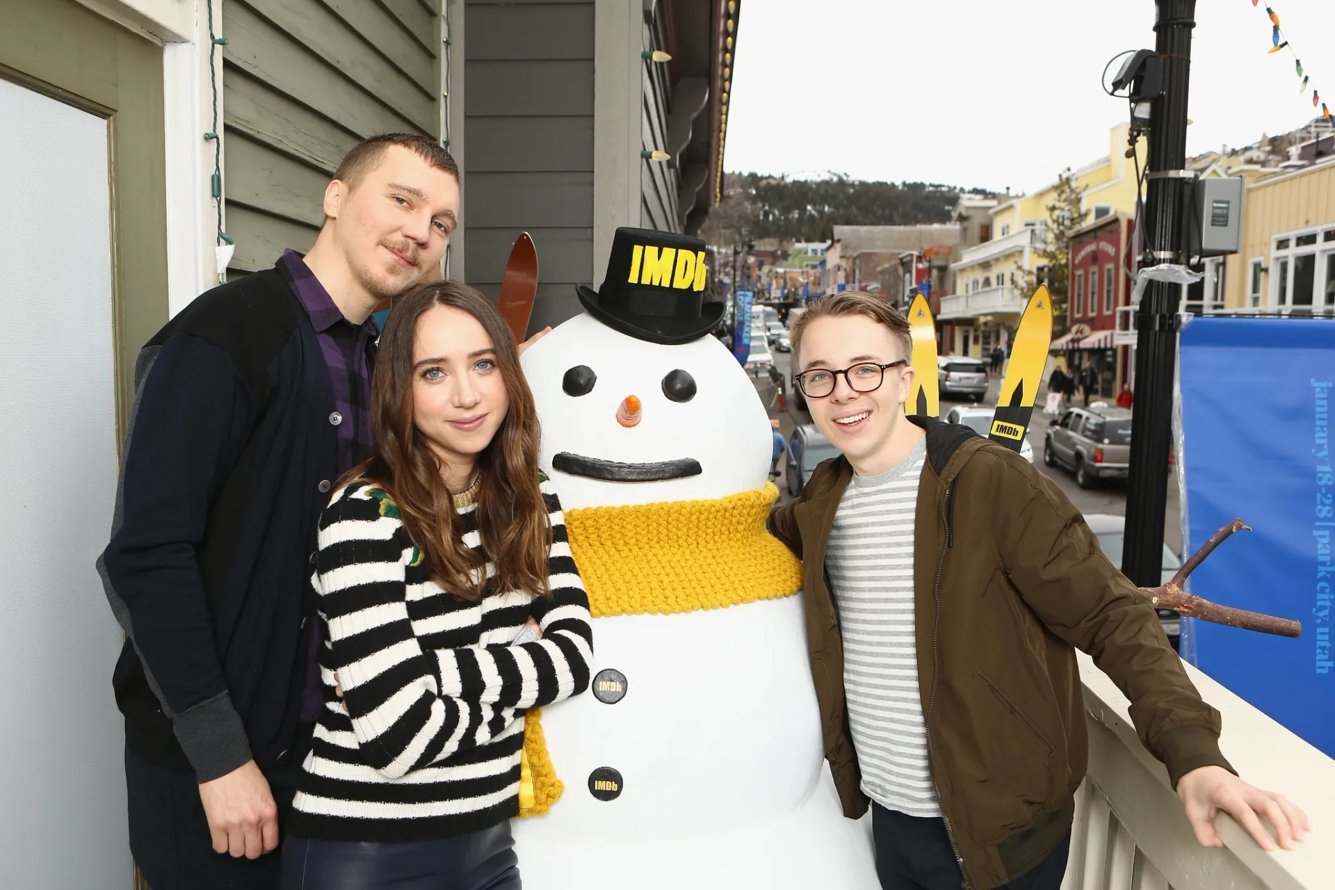 Paul Dano, Zoe Kazan, and Ed Oxenbould at an event for Wildlife (2018)