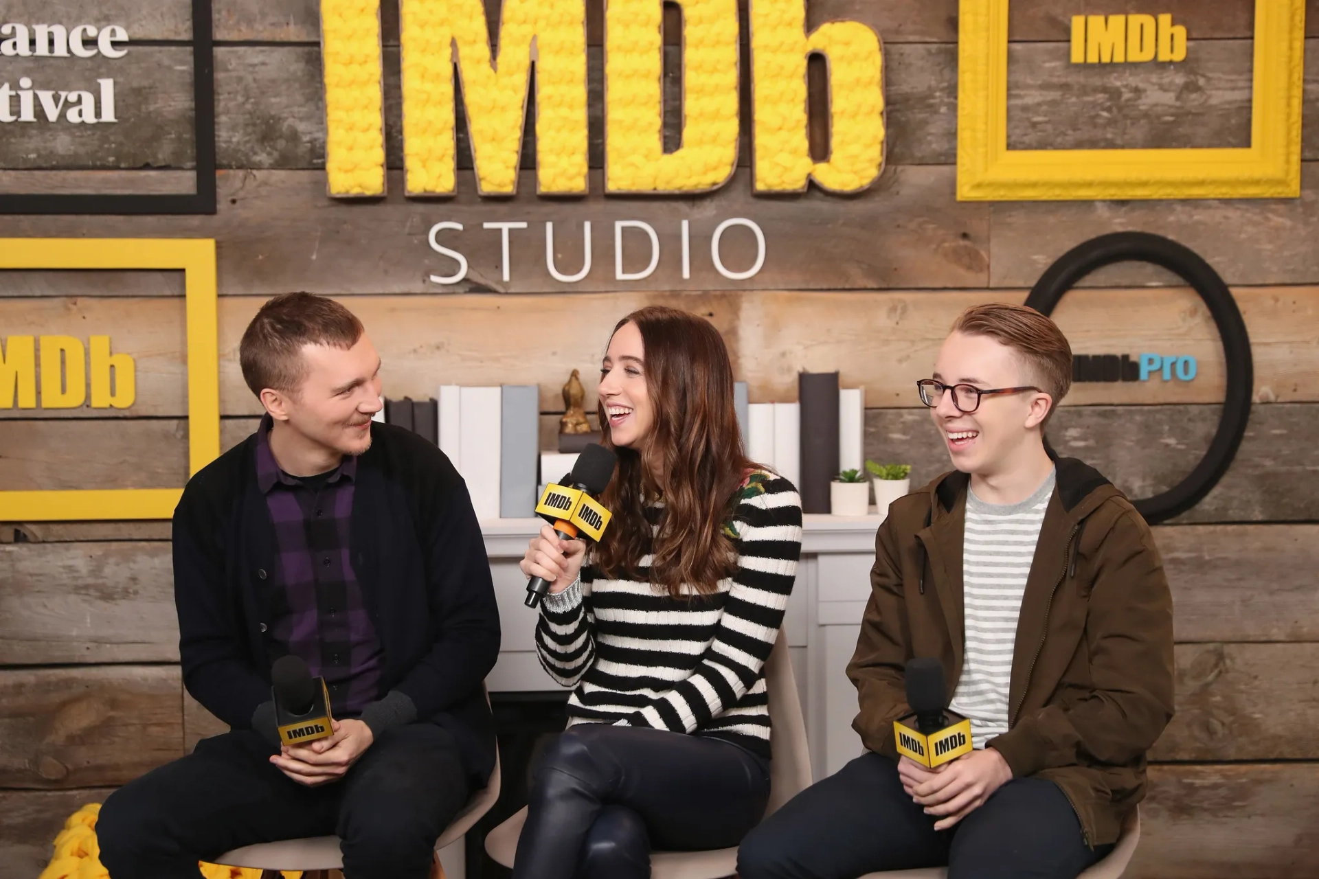 Paul Dano, Zoe Kazan, and Ed Oxenbould at an event for Wildlife (2018)