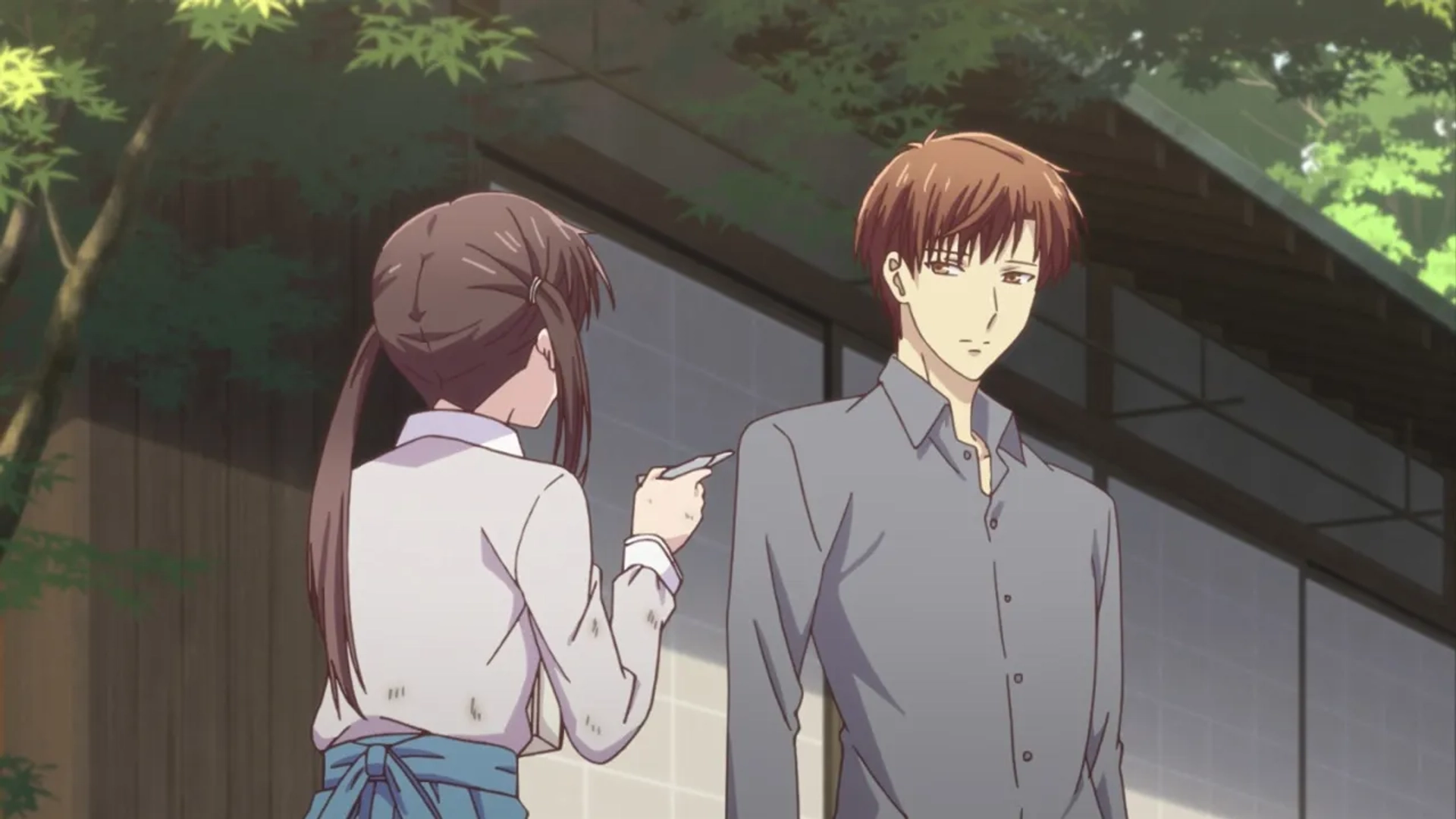 Yûichirô Umehara and Manaka Iwami in Fruits Basket: Ask Him For Me (2020)