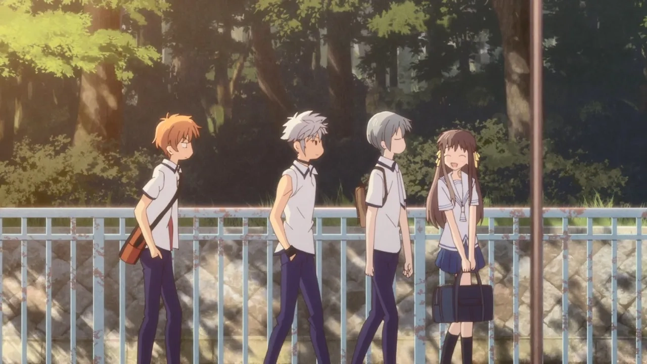 Makoto Furukawa, Nobunaga Shimazaki, Yuma Uchida, and Manaka Iwami in Fruits Basket: Summer Will Be Here Soon (2019)