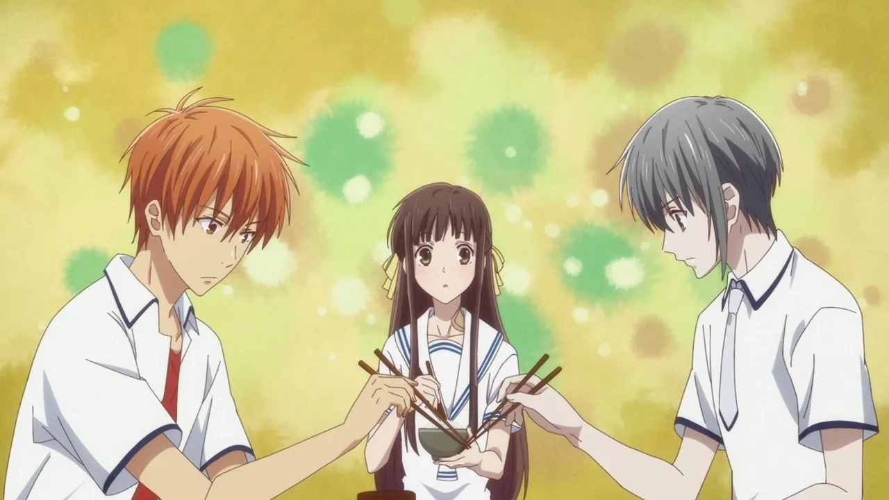 Nobunaga Shimazaki, Yuma Uchida, and Manaka Iwami in Fruits Basket: Summer Will Be Here Soon (2019)