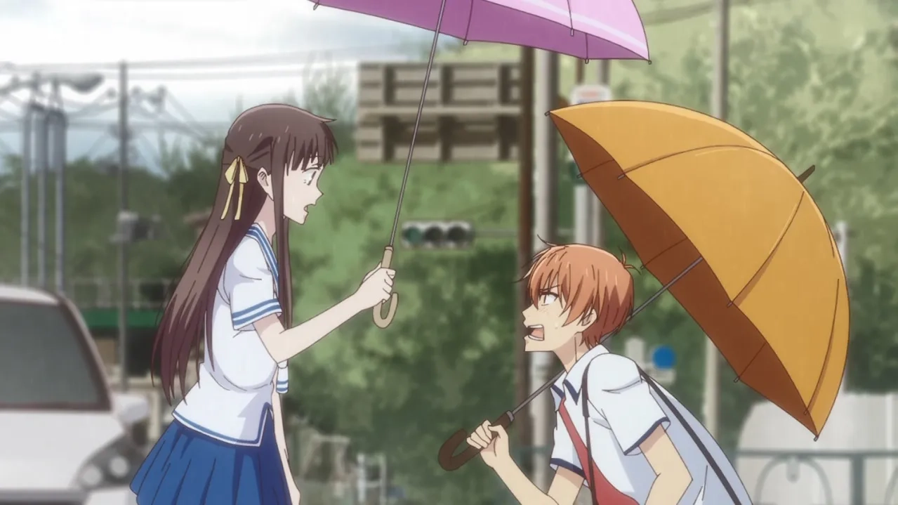 Yuma Uchida and Manaka Iwami in Fruits Basket: You Look Well... (2019)