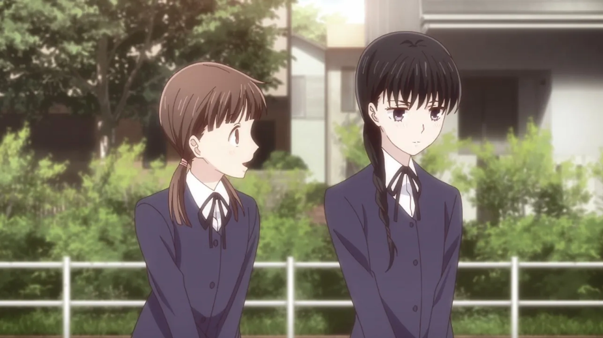 Satomi Satô and Manaka Iwami in Fruits Basket: Because I Was Happy (2019)