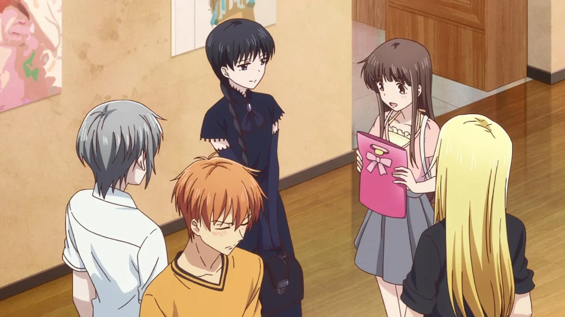 Satomi Satô, Nobunaga Shimazaki, Atsumi Tanezaki, Yuma Uchida, and Manaka Iwami in Fruits Basket: She Said Don't Step on Them! (2019)