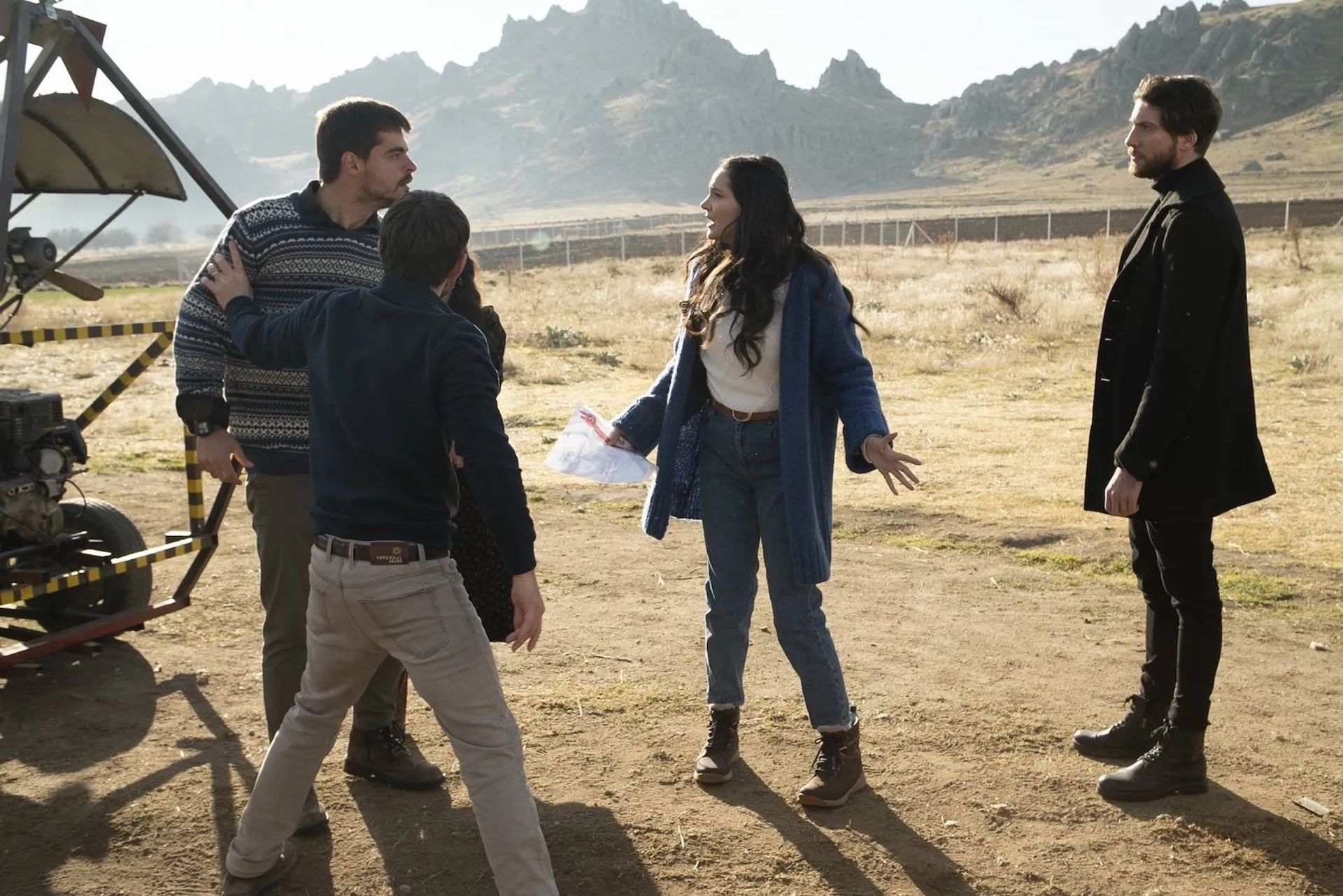 Gulsim Ali, Utku Ates, Berk Atan, Nazli Pinar Kaya, and Semih Ertürk in An Anatolian Tale (2020)