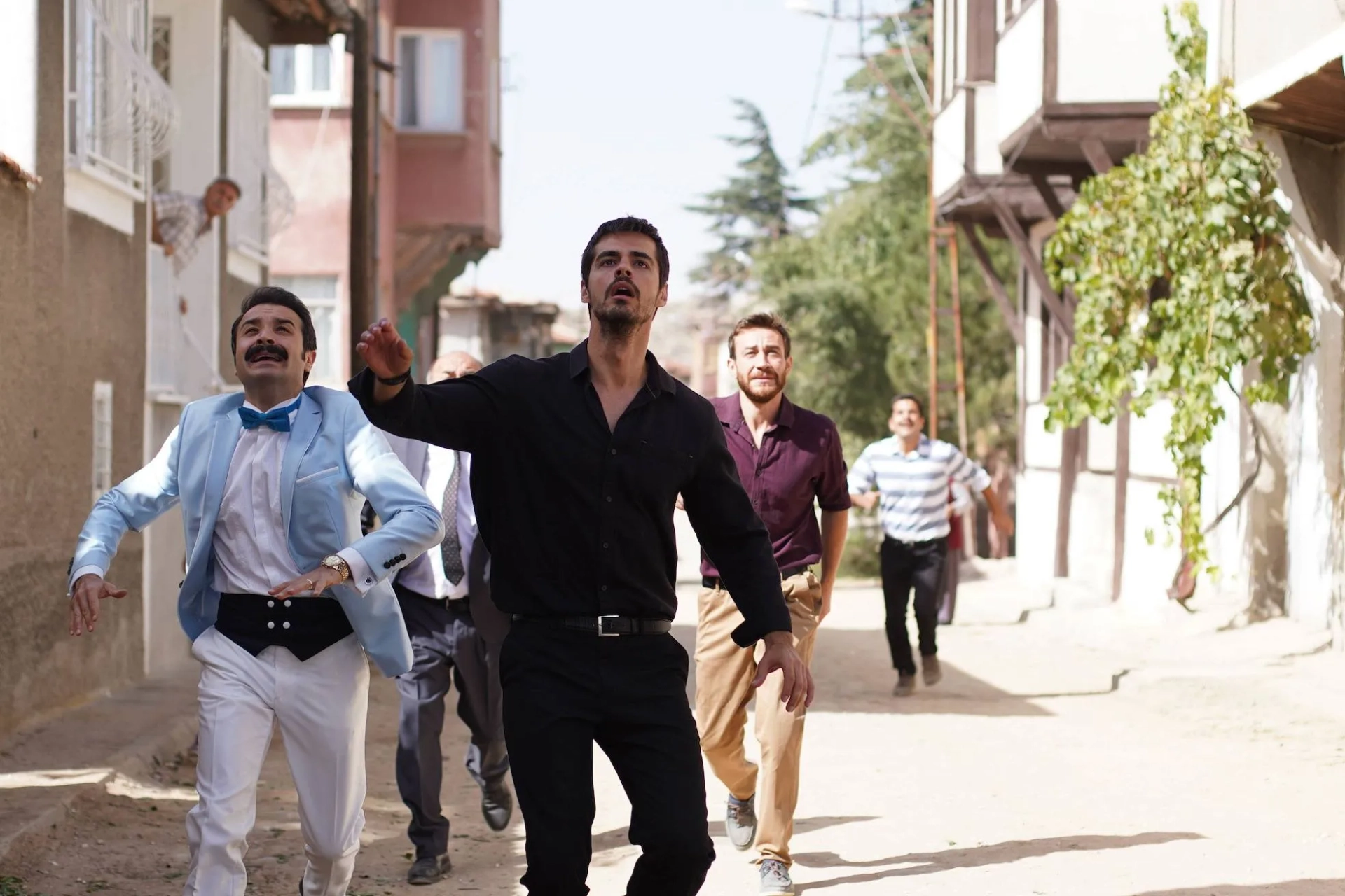 Eser Eyüboglu, Berk Atan, Cihat Suvarioglu, and Semih Ertürk in An Anatolian Tale (2020)