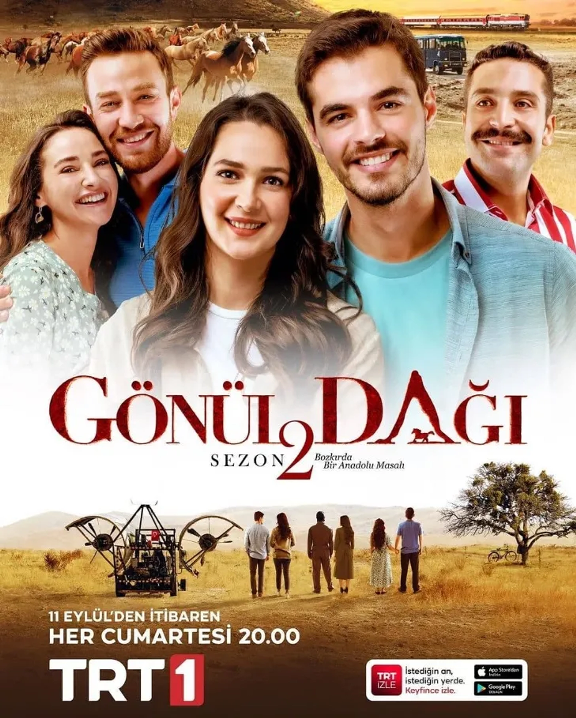 Gulsim Ali, Berk Atan, Cihat Suvarioglu, Nazli Pinar Kaya, and Semih Ertürk in An Anatolian Tale (2020)