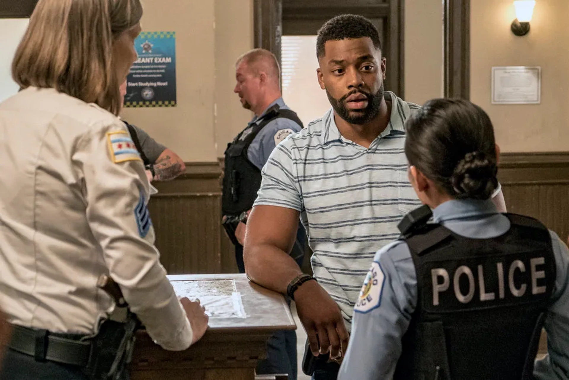 LaRoyce Hawkins and Li Jun Li in Chicago P.D. (2014)