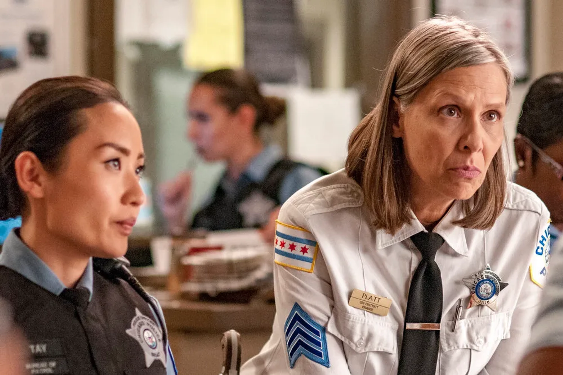 Amy Morton and Li Jun Li in Chicago P.D. (2014)