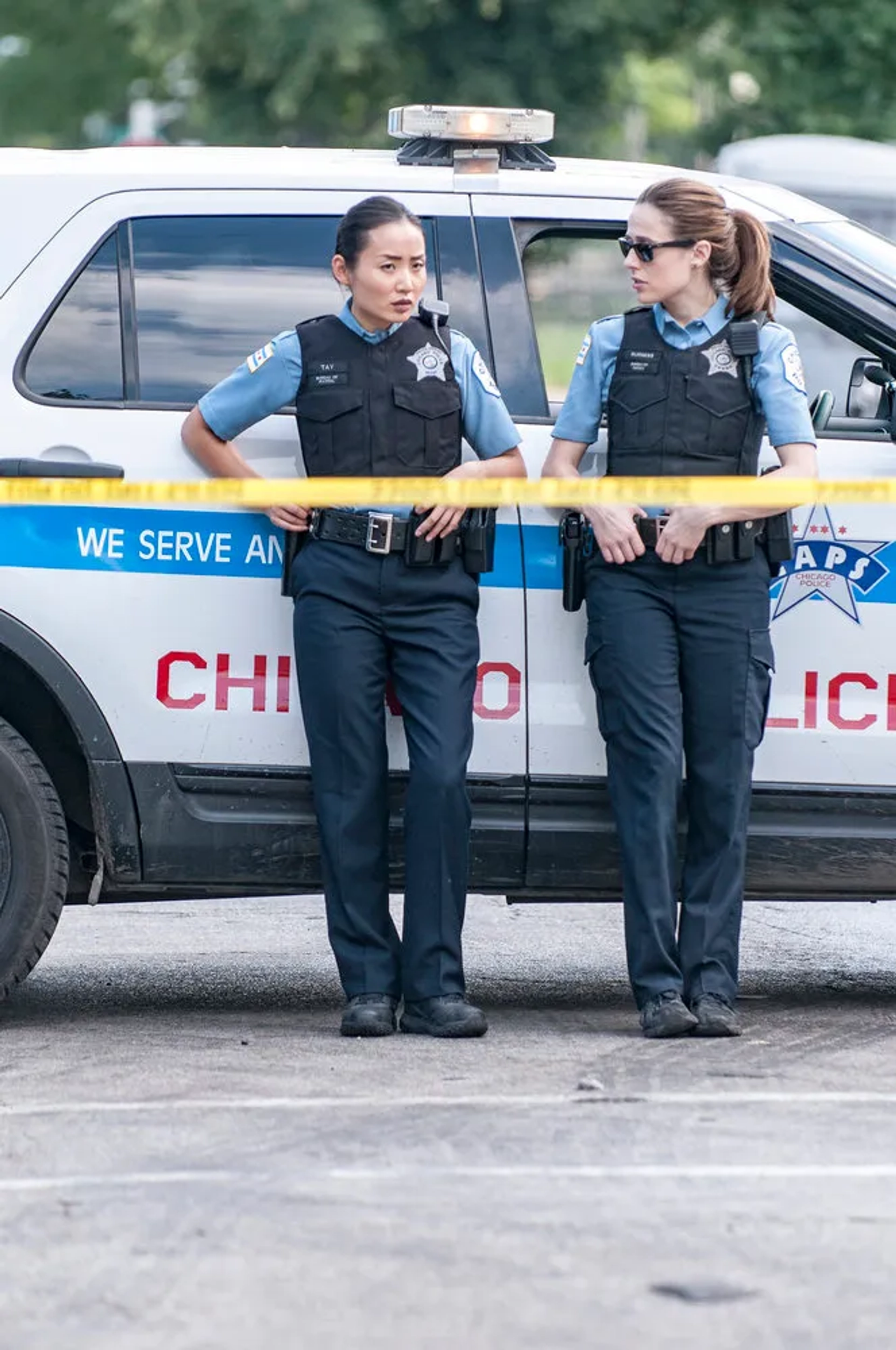 Marina Squerciati and Li Jun Li in Chicago P.D. (2014)