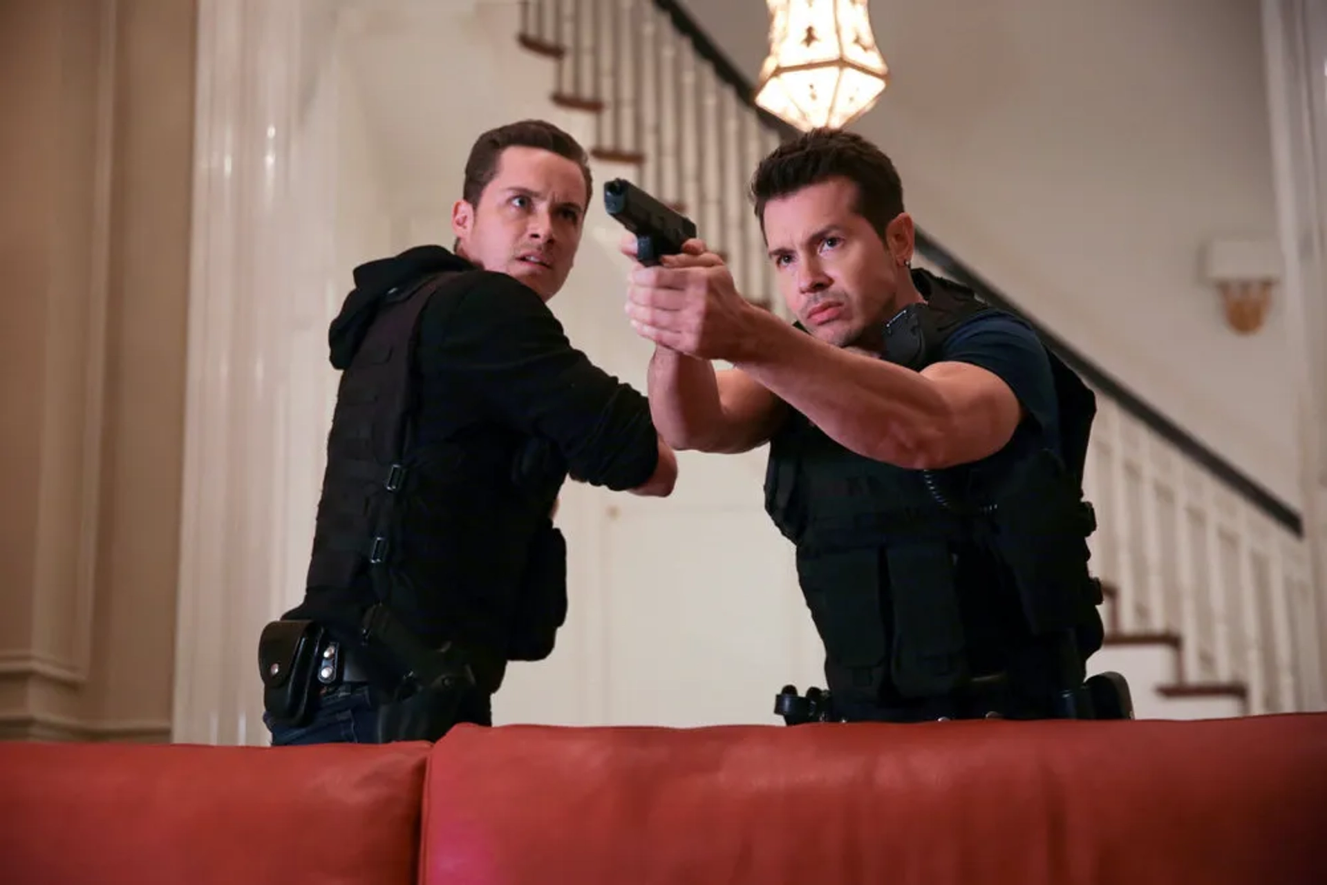 Jesse Lee Soffer and Jon Seda in Chicago P.D. (2014)