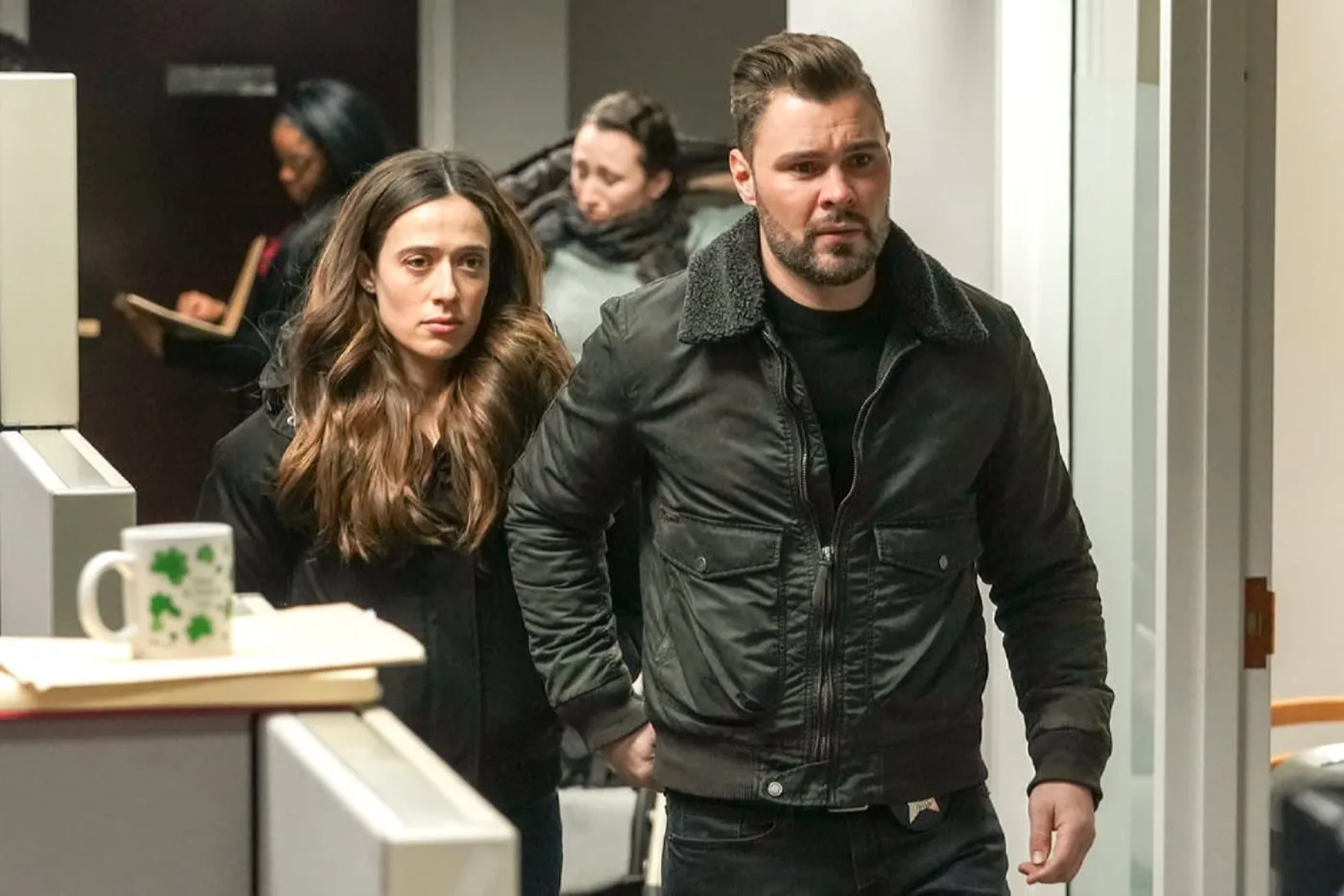 Patrick John Flueger and Marina Squerciati in Chicago P.D.: Blood Relation (2022)