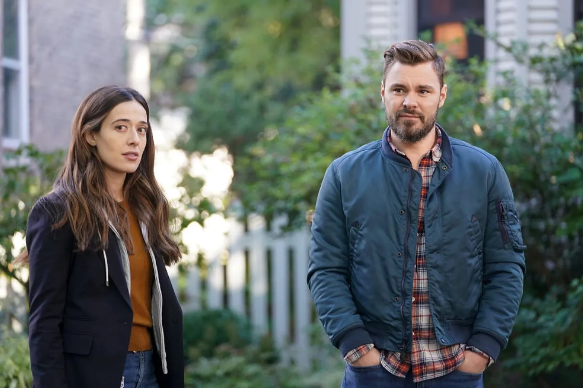 Patrick John Flueger and Marina Squerciati in Chicago P.D.: Fractures (2021)