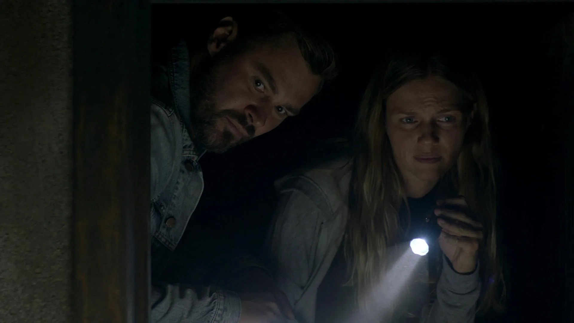 Patrick John Flueger and Tracy Spiridakos in Chicago P.D.: In the Dark (2021)