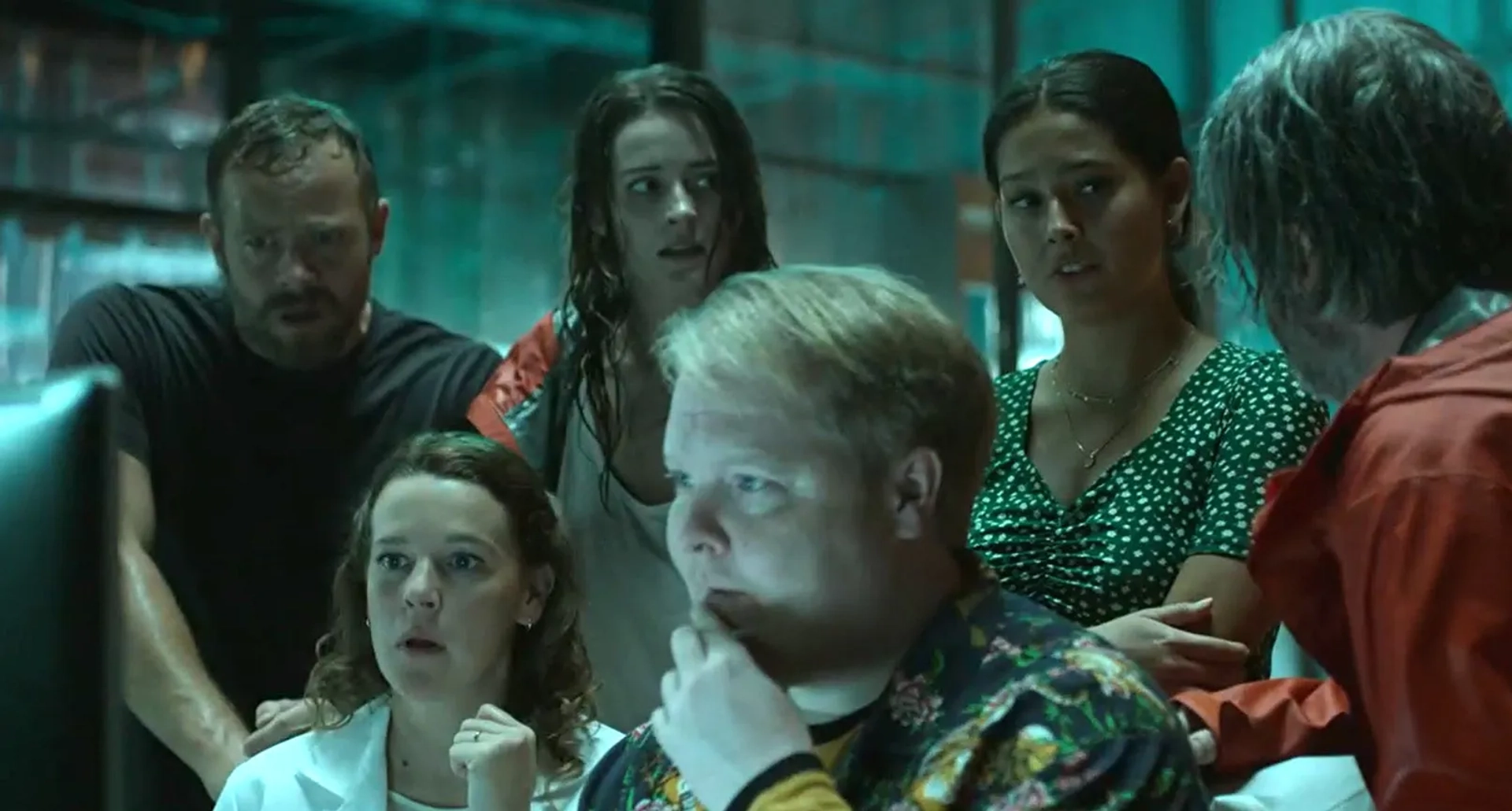 Olivia Morris, Josefin Neldén, Michael S. Ruscheinsky, Moe Dunford, and Nora Rios in The Head: Episode VII (2022)