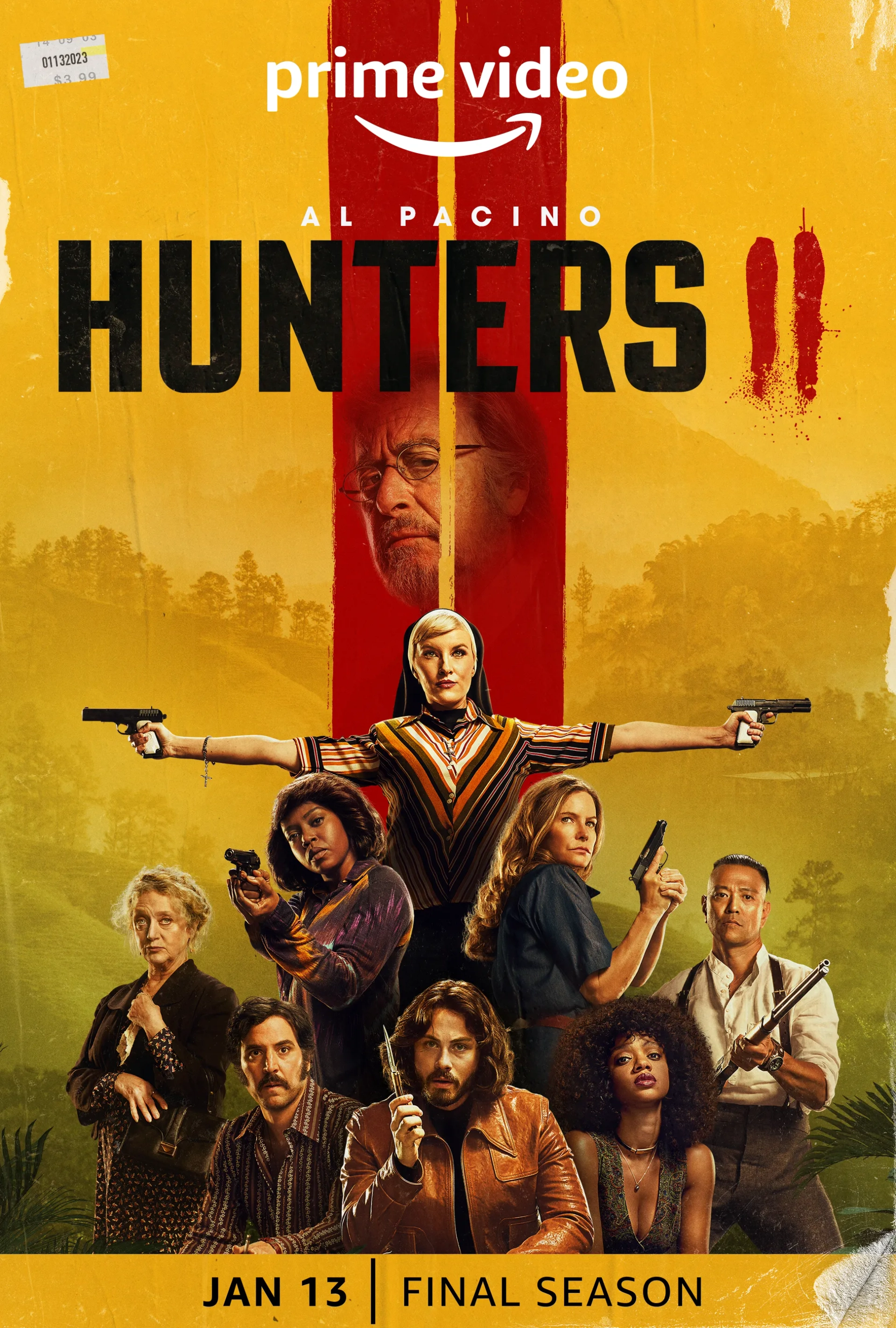 Lena Olin, Carol Kane, Logan Lerman, Louis Ozawa, Jerrika Hinton, Kate Mulvany, and Tiffany Boone in Hunters (2020)