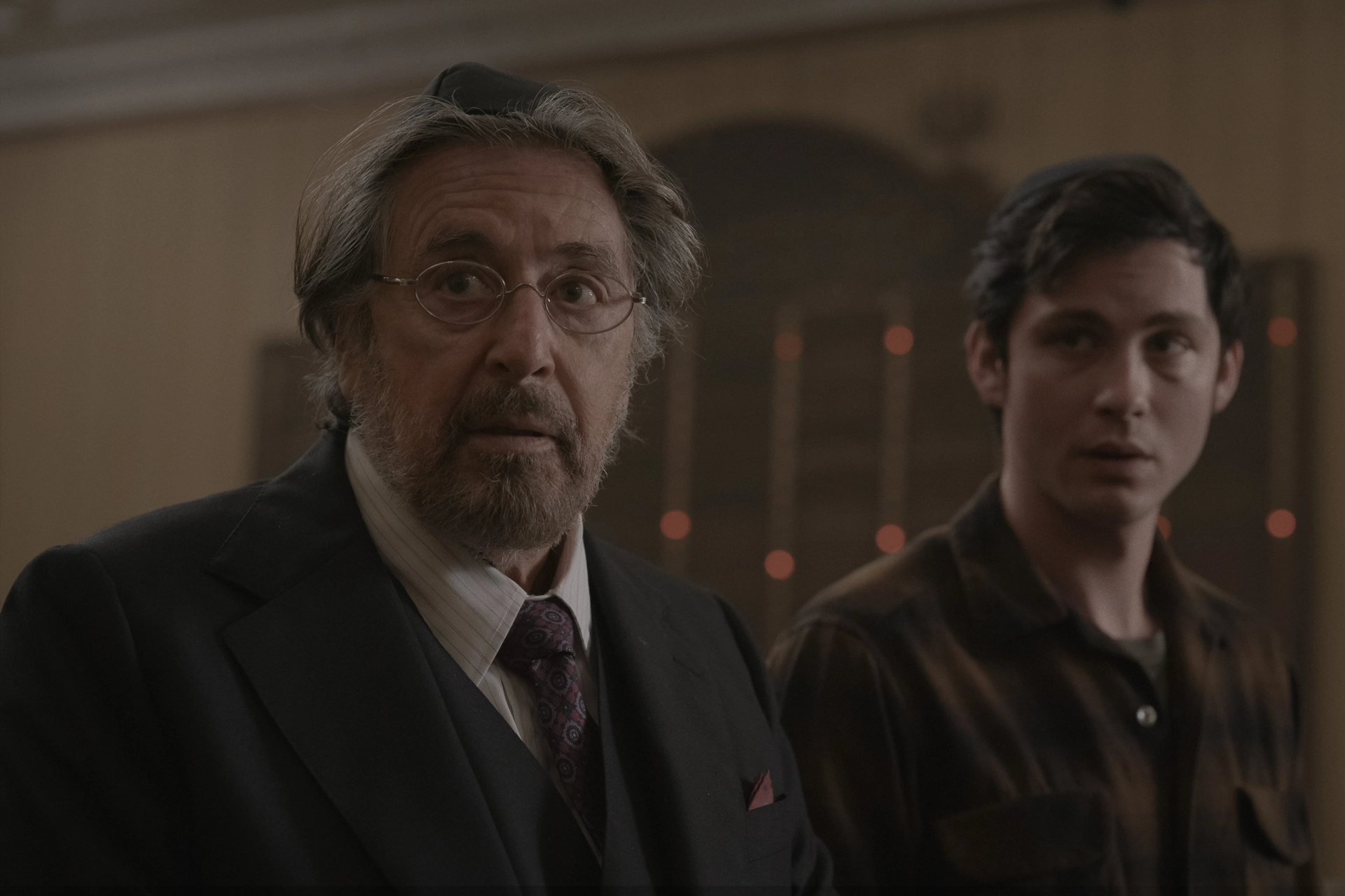 Al Pacino and Logan Lerman in Hunters (2020)