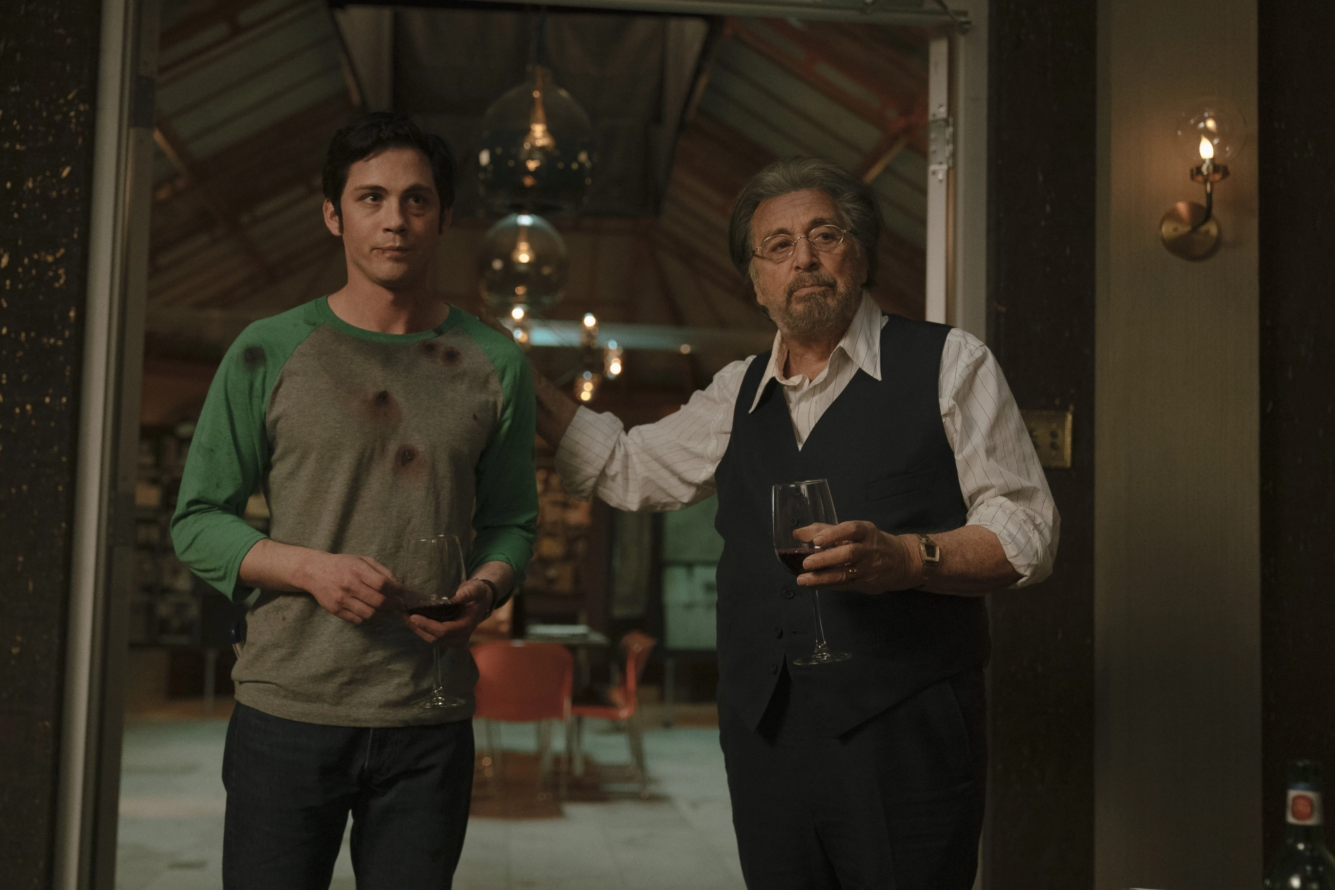 Al Pacino and Logan Lerman in Hunters (2020)