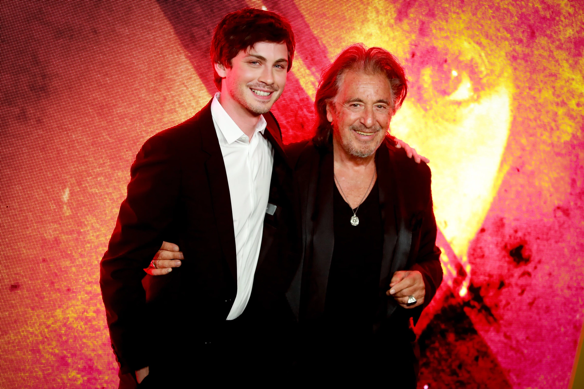 Al Pacino and Logan Lerman at an event for Hunters (2020)