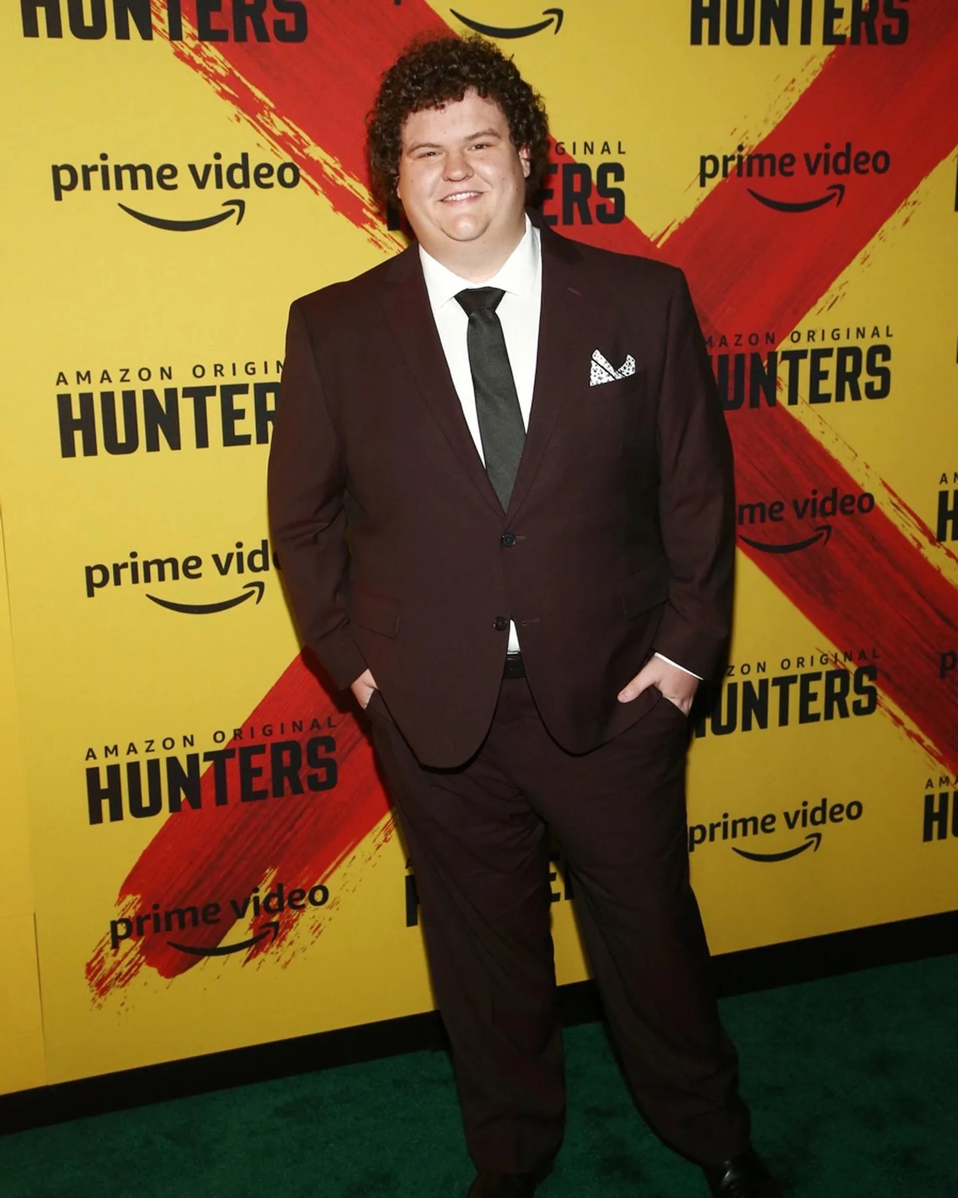 Caleb Emery at the Hunters premiere.