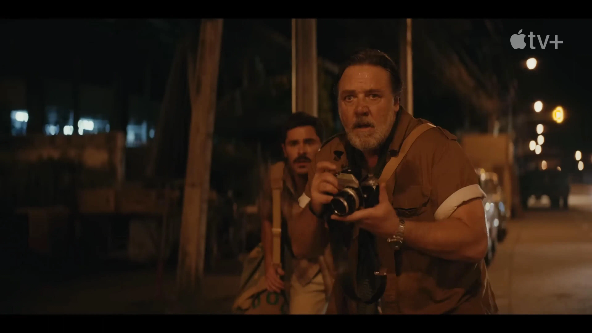 Russell Crowe and Zac Efron in The Greatest Beer Run Ever (2022)