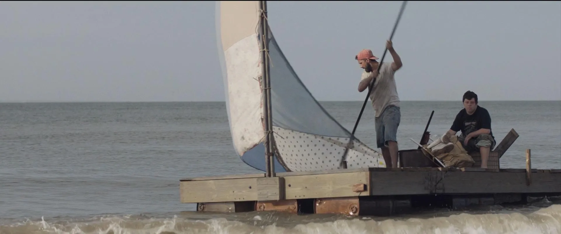 Shia LaBeouf and Zack Gottsagen in The Peanut Butter Falcon (2019)