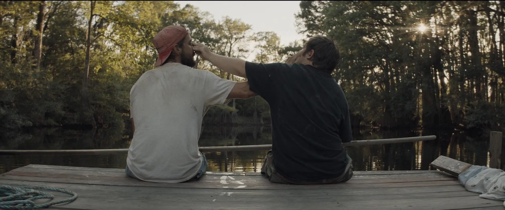 Shia LaBeouf and Zack Gottsagen in The Peanut Butter Falcon (2019)