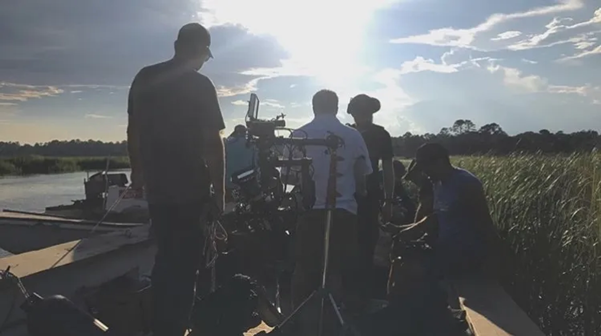 Nigel Bluck, Shia LaBeouf, David Thies, Michael Schwartz, and Tyler Nilson in The Peanut Butter Falcon (2019)