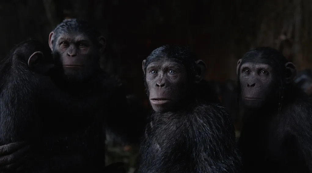 Judy Greer, Andy Serkis, Max Lloyd-Jones, and Devyn Dalton in War for the Planet of the Apes (2017)