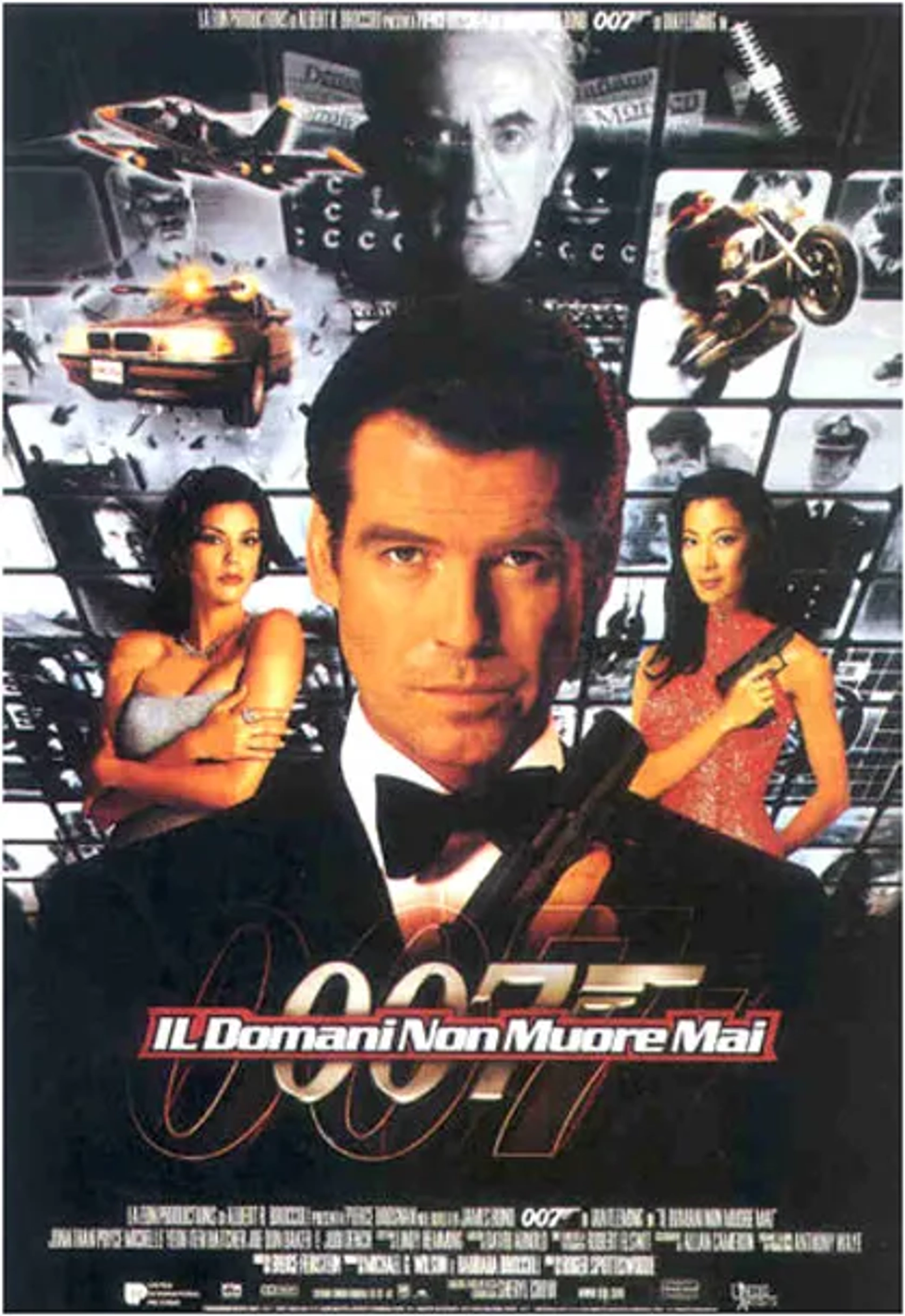 Pierce Brosnan, Teri Hatcher, Jonathan Pryce, and Michelle Yeoh in Tomorrow Never Dies (1997)