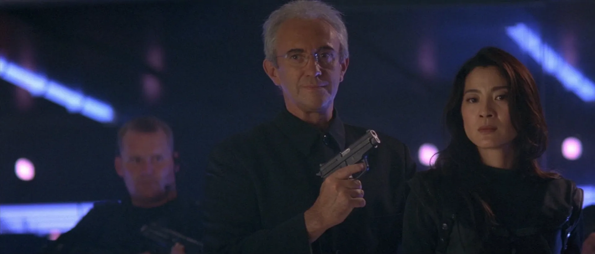 Jonathan Pryce and Michelle Yeoh in Tomorrow Never Dies (1997)