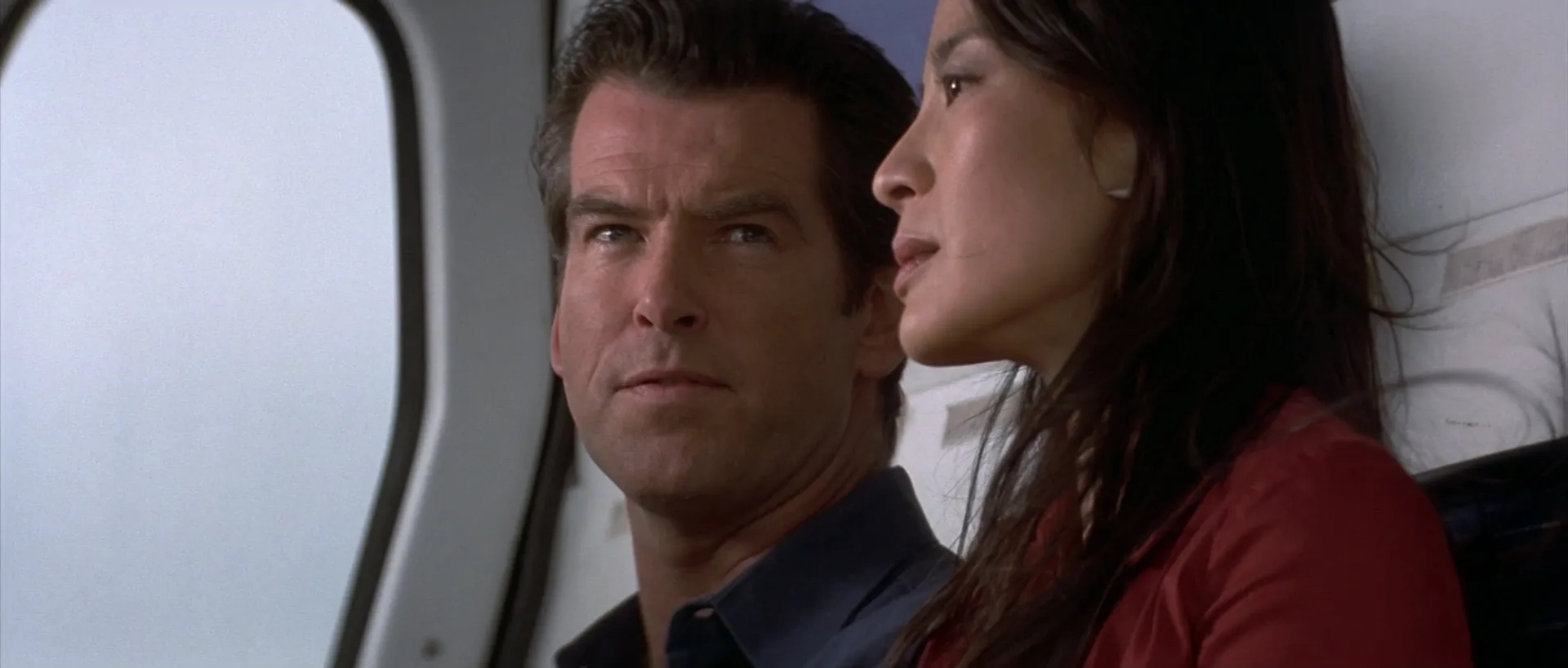 Pierce Brosnan and Michelle Yeoh in Tomorrow Never Dies (1997)